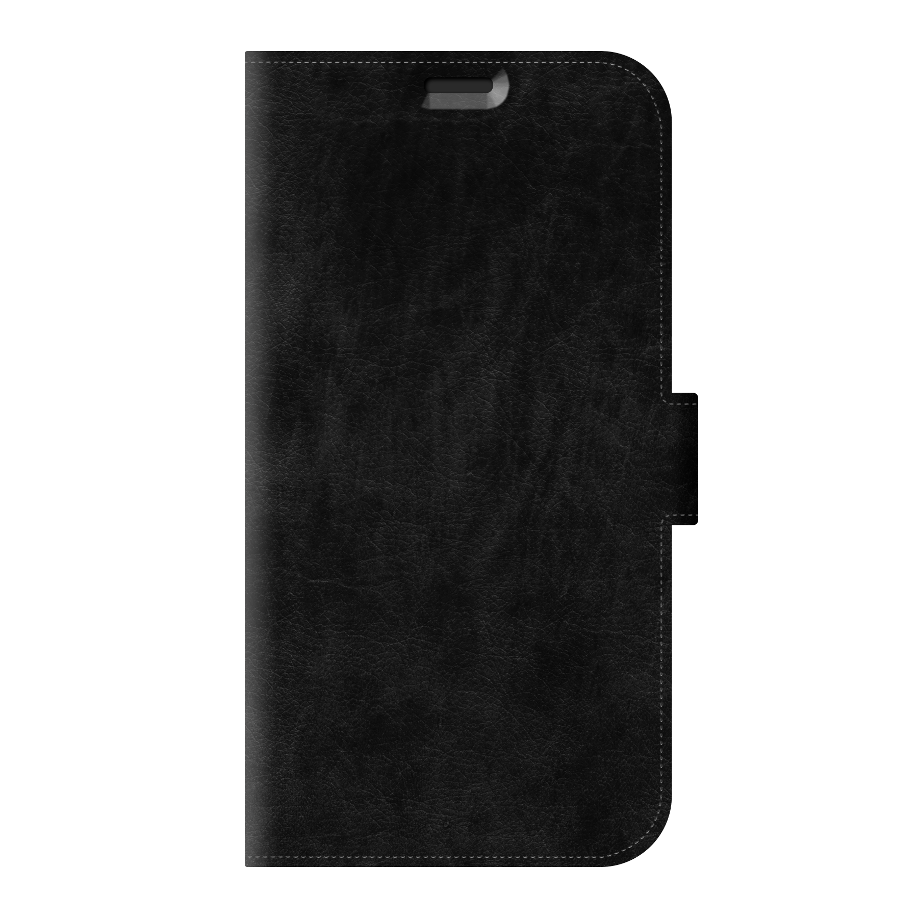 Apple iPhone 14 Wallet hoesje (voorzijde bedrukt, zwart)