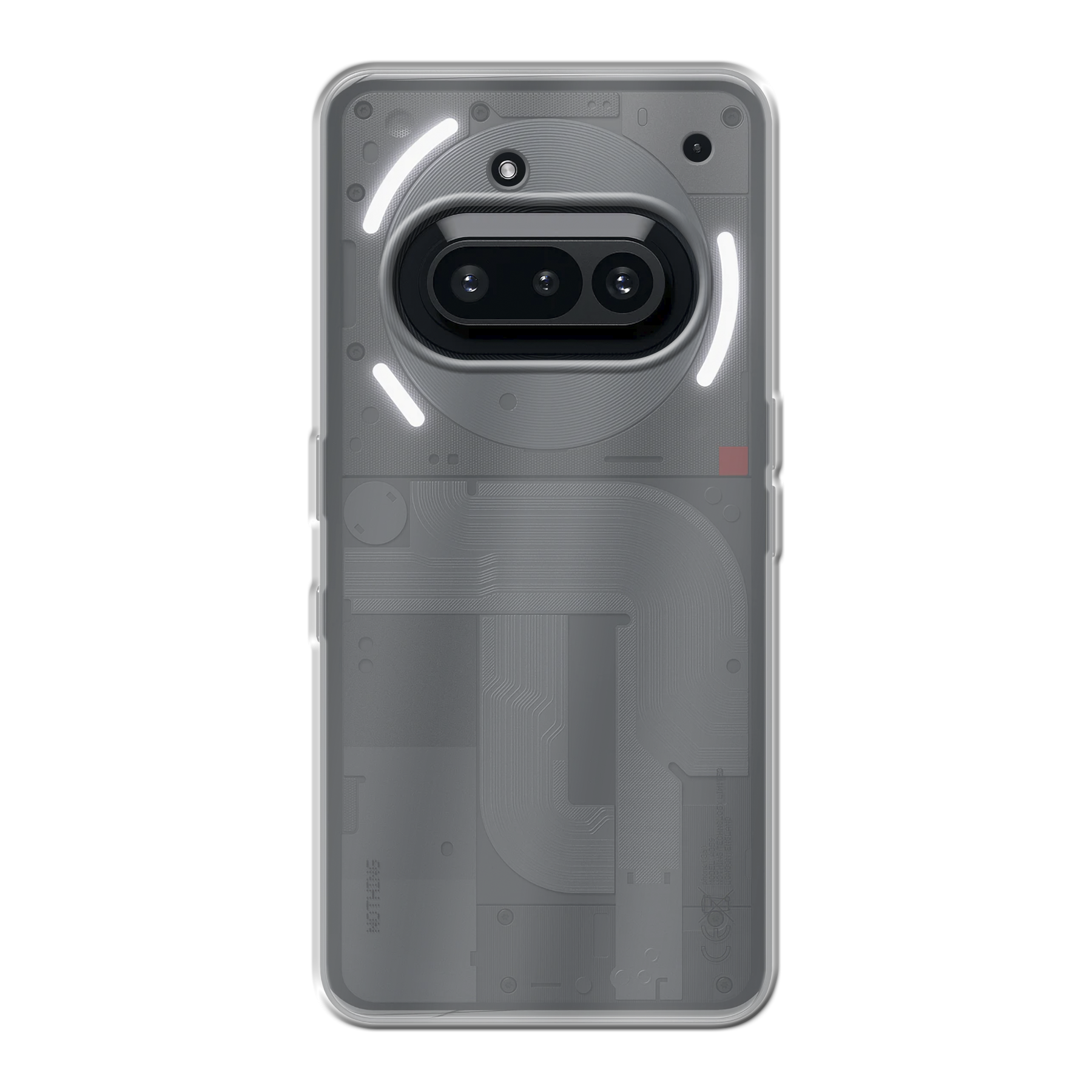 Nothing Phone (3a) zachte case (achterkant bedrukt, transparant)