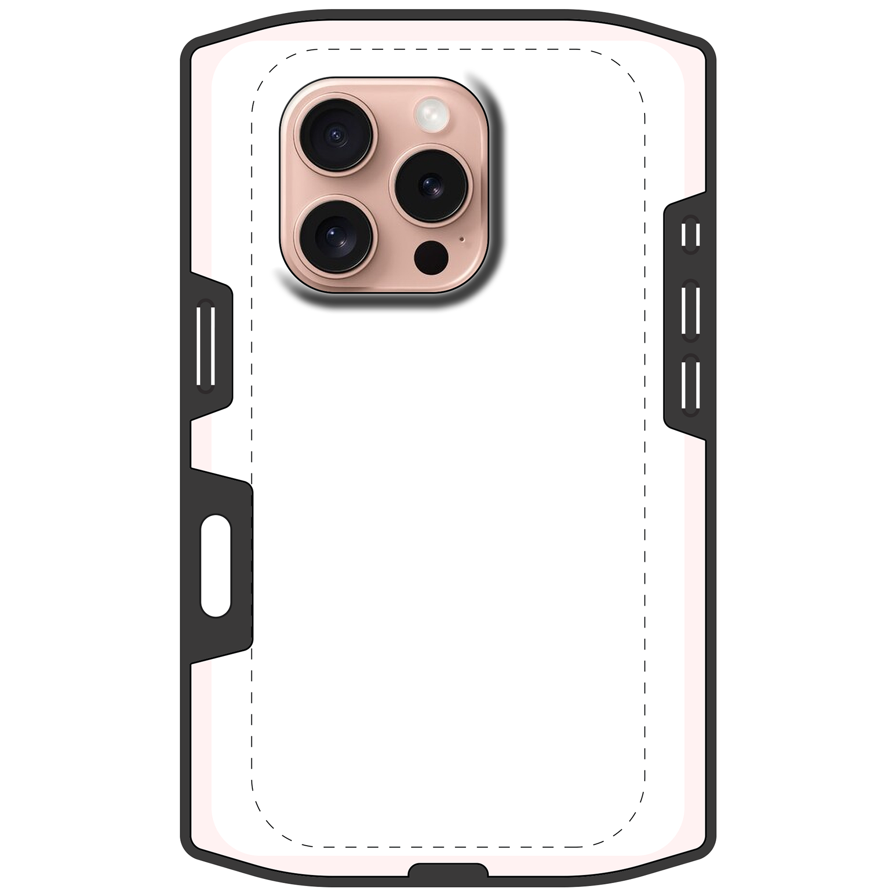 Apple iPhone 16 Pro Tough case (volledig bedrukt, zwarte inzet)