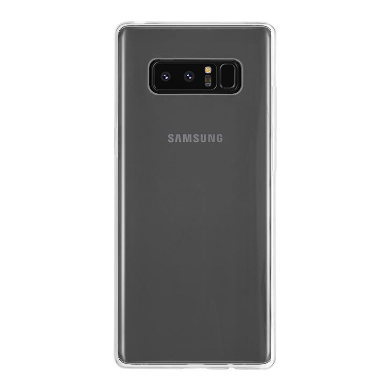 Samsung Galaxy Note 8 Zachte hoes (achterkant bedrukt, transparant)