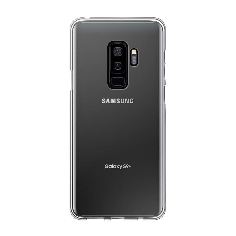 Samsung Galaxy S9 Plus Zachte hoes (achterkant bedrukt, transparant)