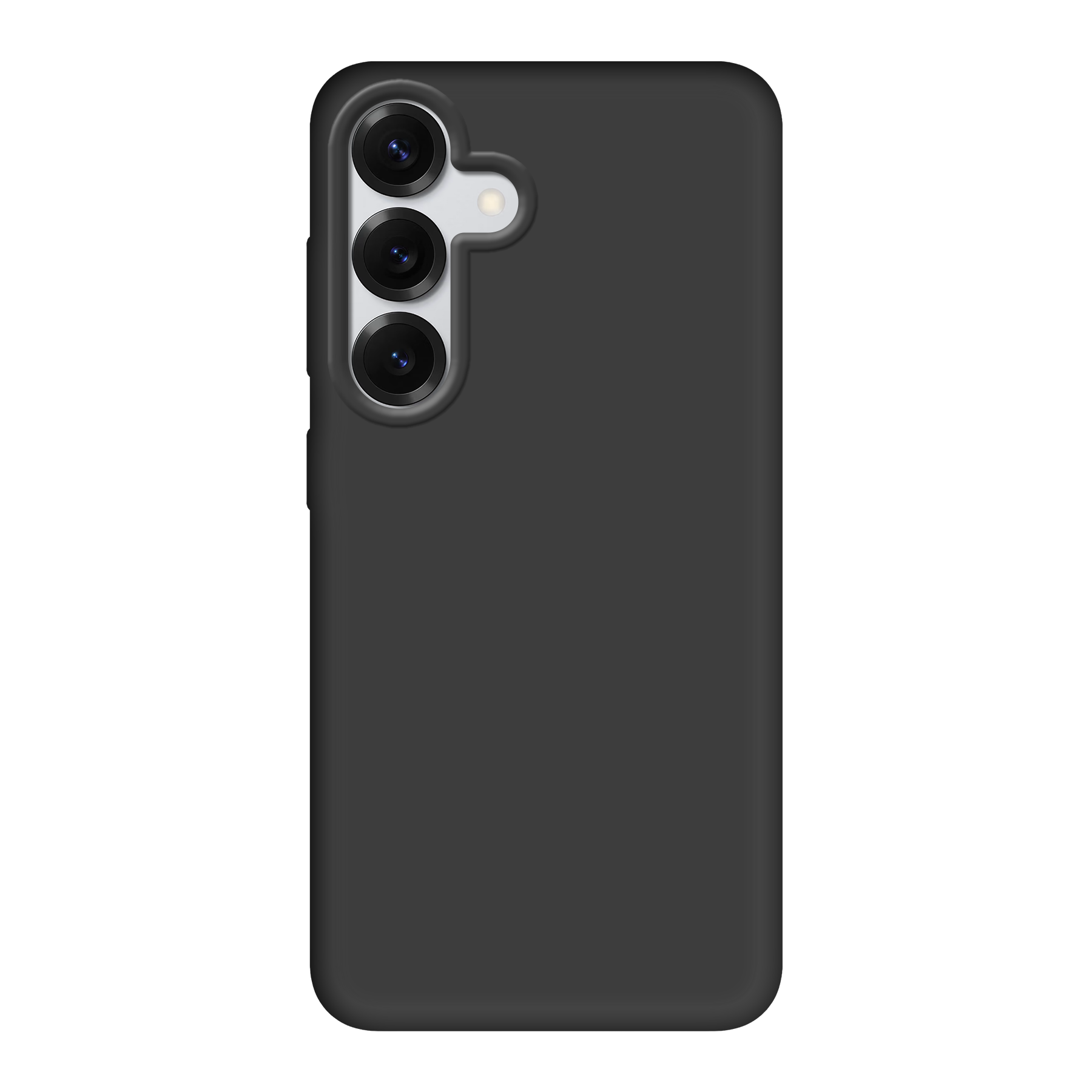 Samsung Galaxy S25 Biologisch afbreekbaar hoesje (achterkant bedrukt, zwart)