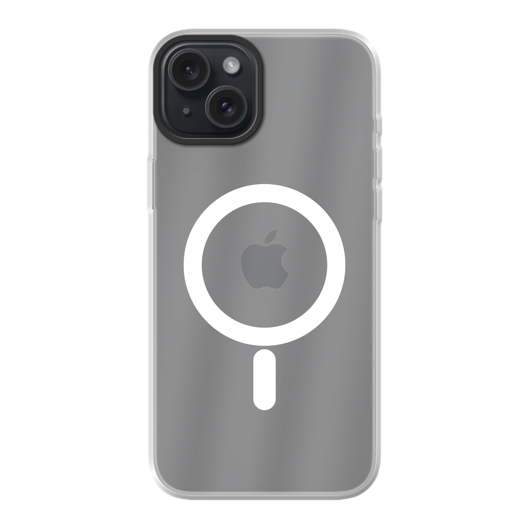 Apple iPhone 15 Plus Hybride hoesje met MagSafe (achterkant bedrukt, transparant)
