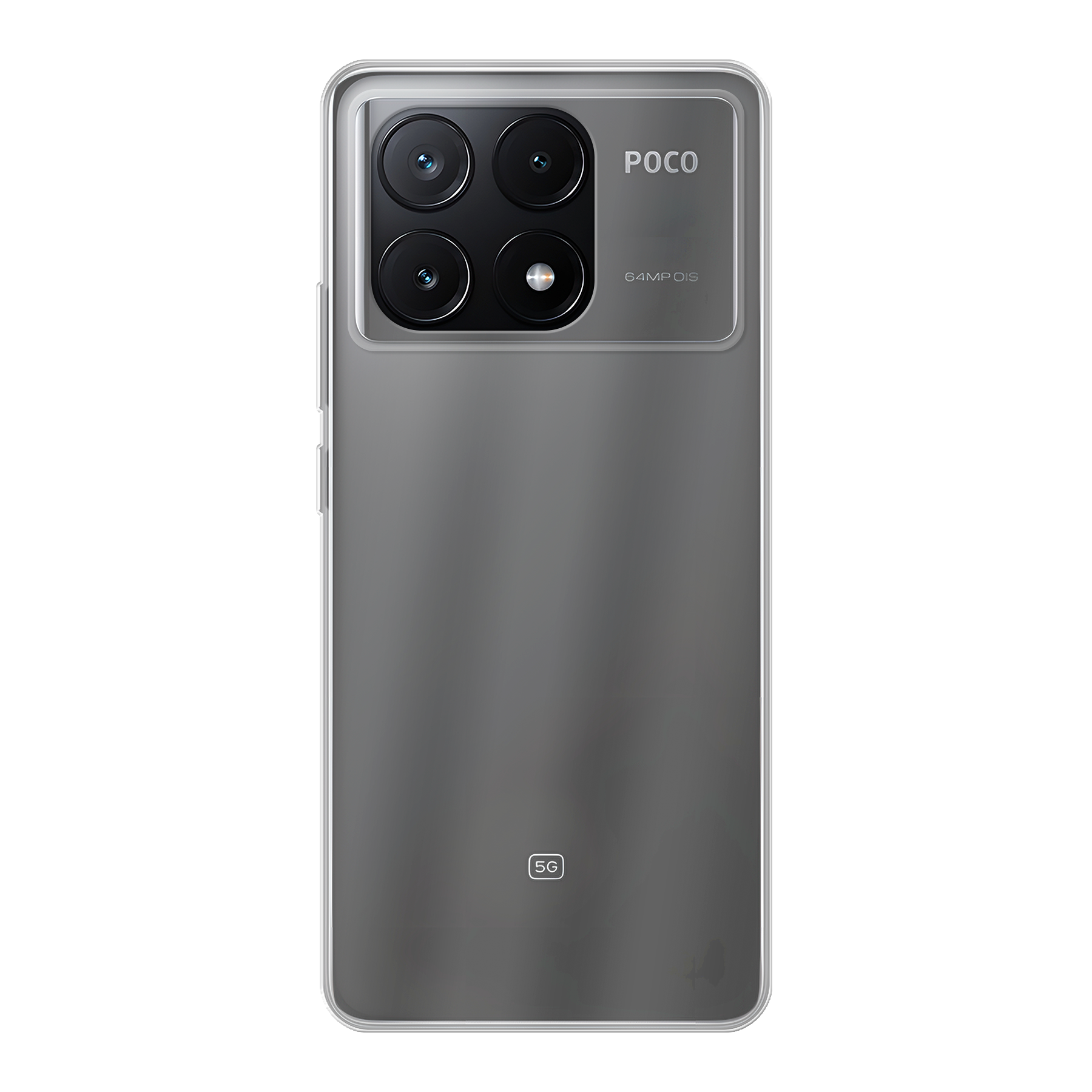 Xiaomi Poco X6 Pro zachte hoes (achterkant bedrukt, transparant)