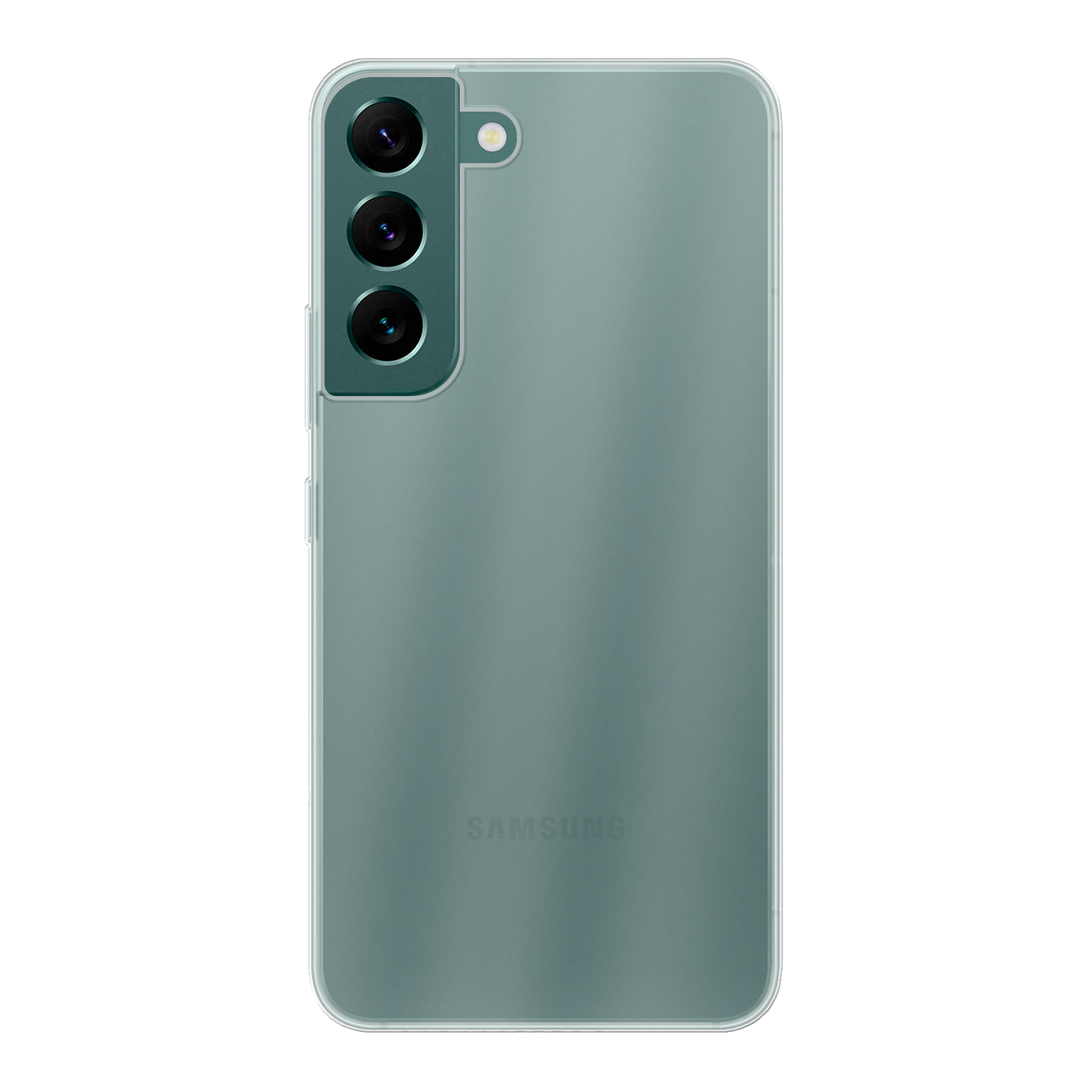 Samsung Galaxy S22 Zachte hoes (achterkant bedrukt, transparant)