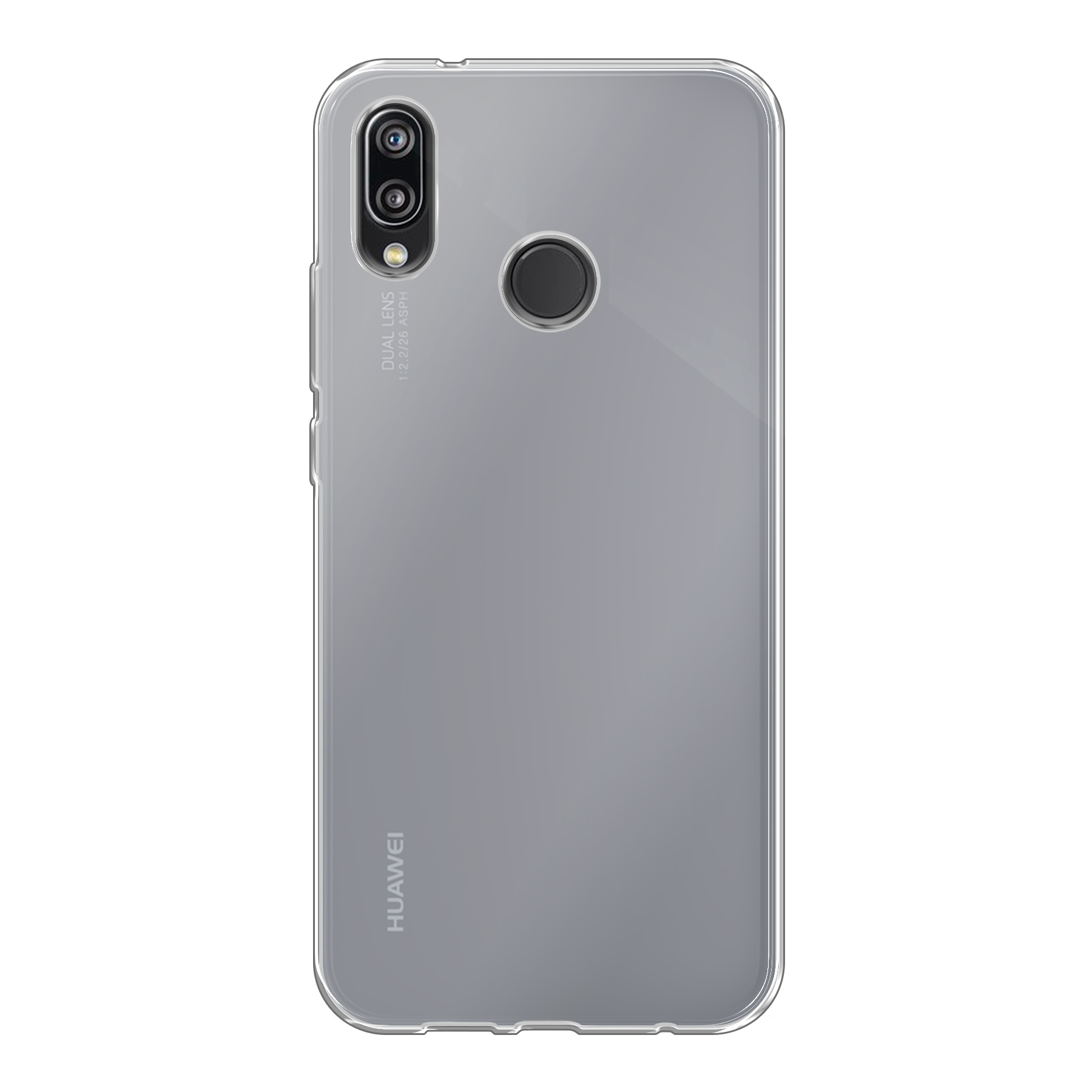 Huawei P20 Lite Zachte hoes (achterkant bedrukt, transparant)