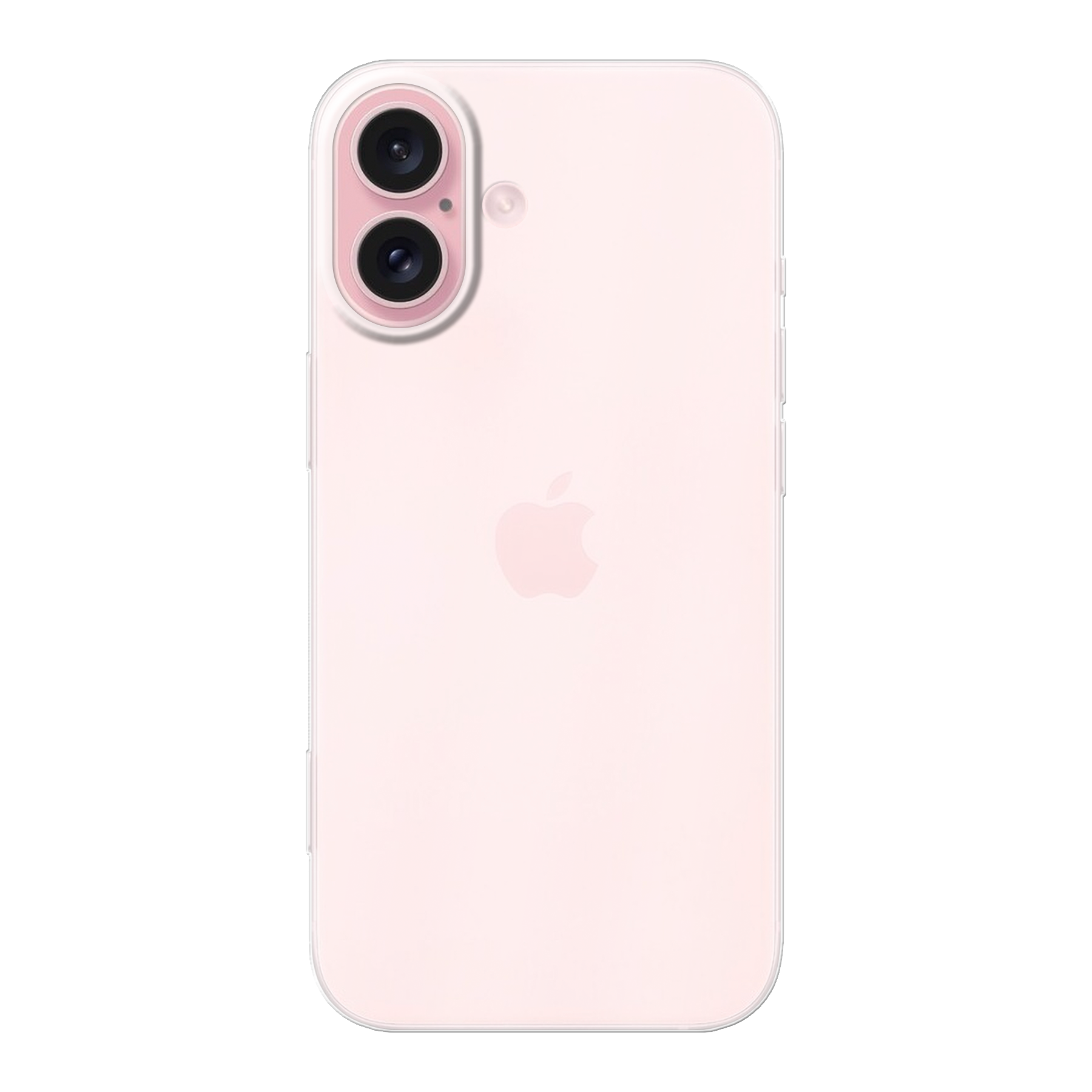 Apple iPhone 16 Zachte hoes (achterkant bedrukt, transparant)