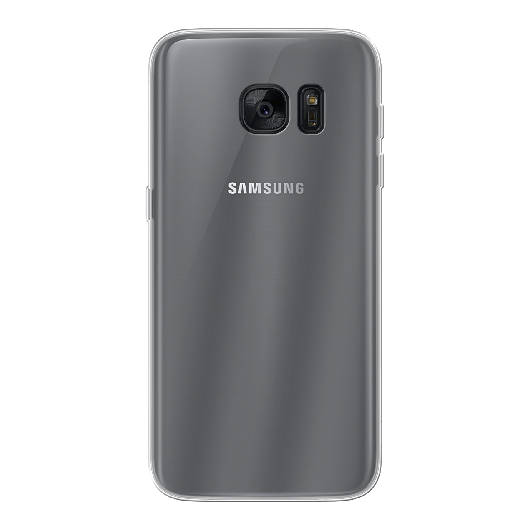 Samsung Galaxy S7 Zachte hoes (achterkant bedrukt, transparant)