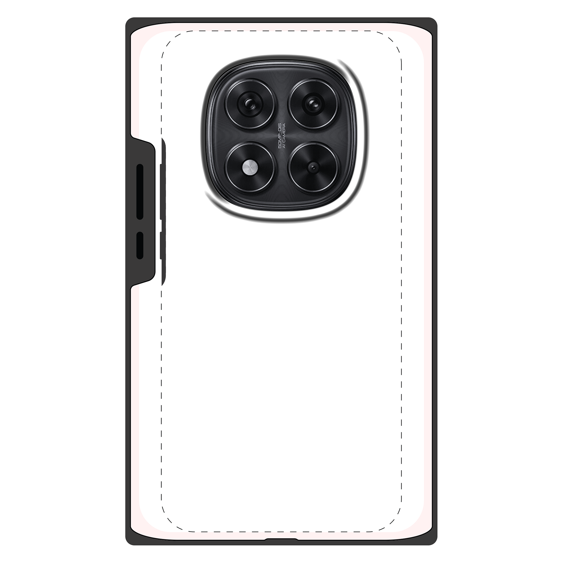 Xiaomi Redmi Note 14 Pro / Xiaomi Poco X7 Tough case (volledig bedrukt, zwarte inzet)