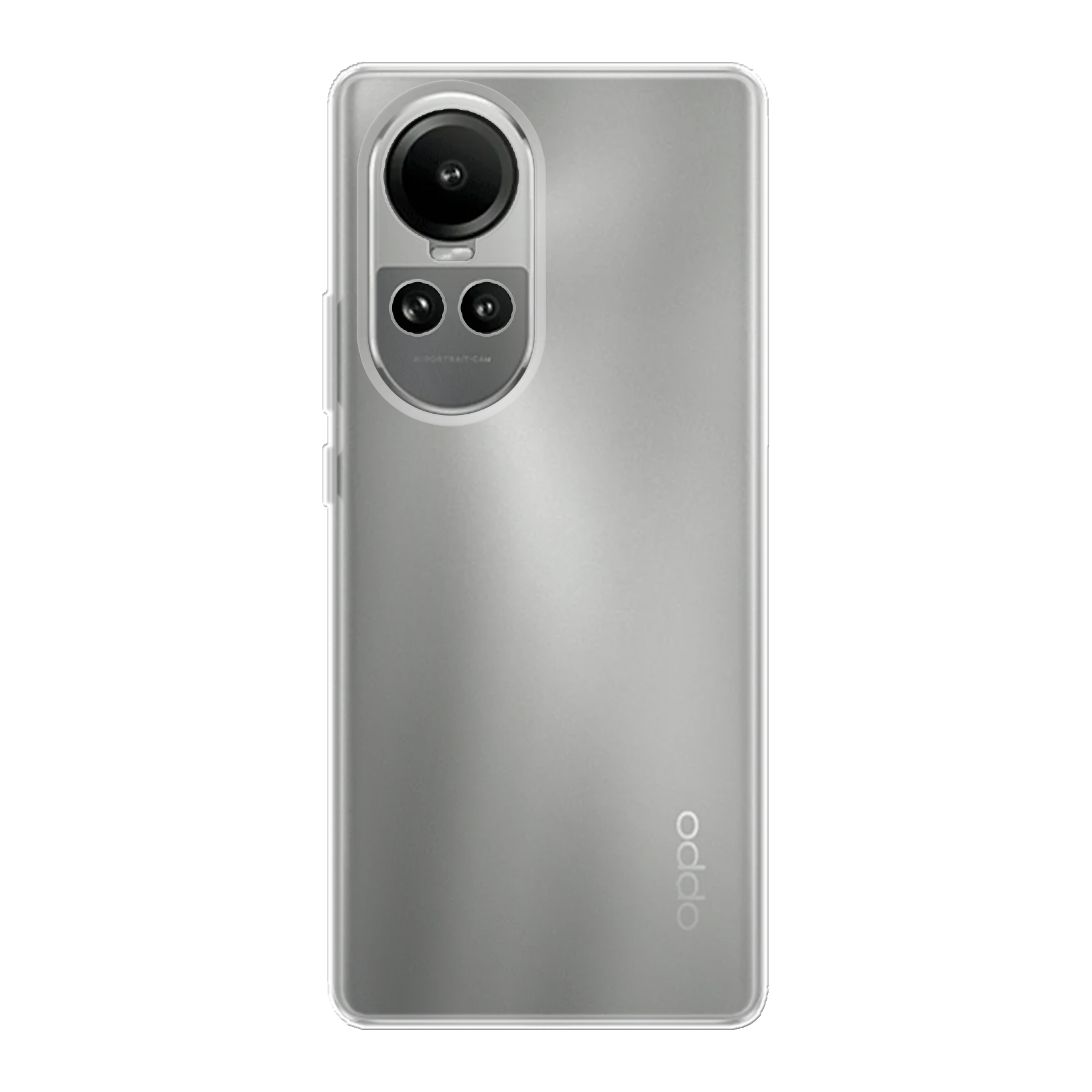 Oppo Reno 10 Zachte hoes (achterkant bedrukt, transparant)