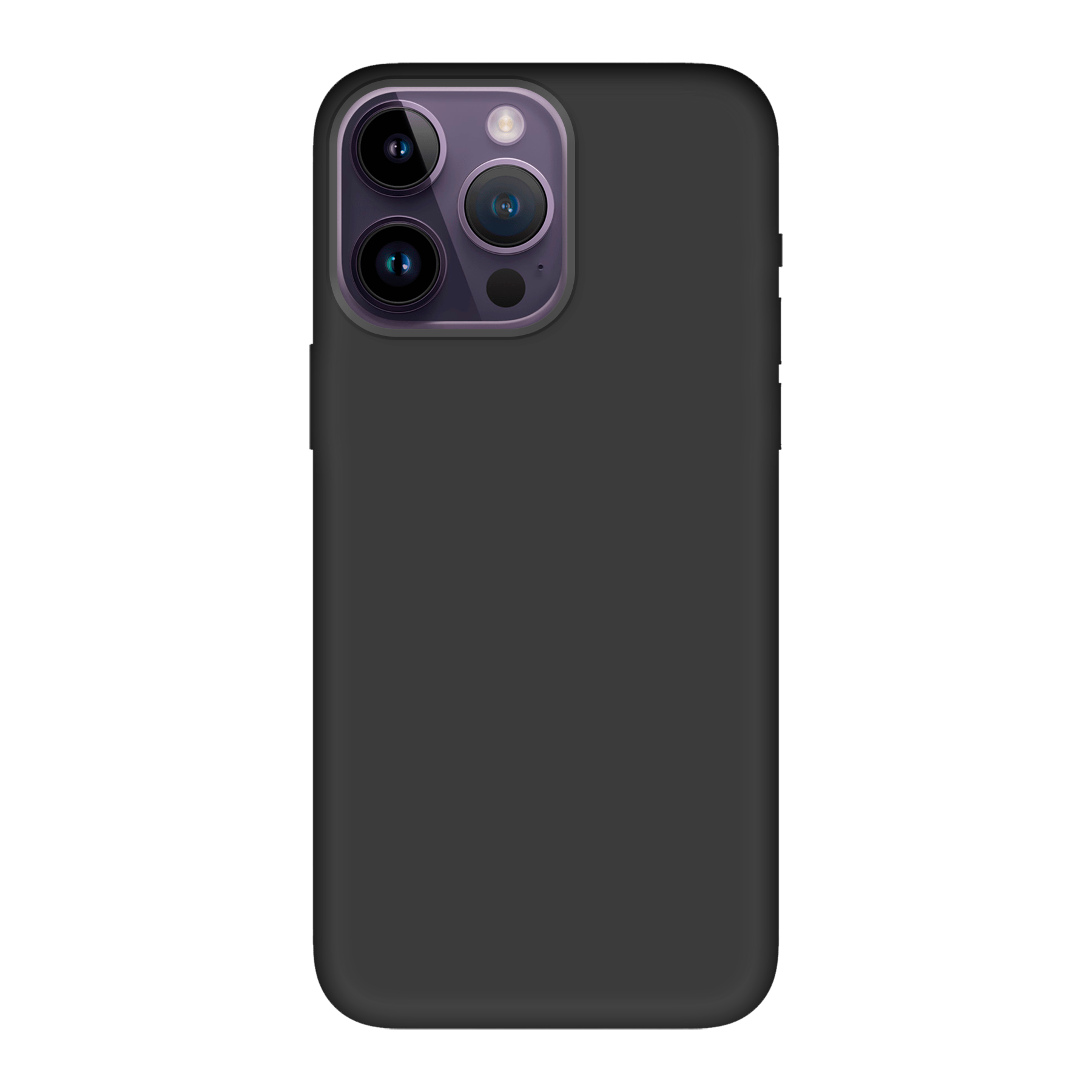 Apple iPhone 14 Pro Max Biologisch afbreekbaar hoesje (achterkant bedrukt, zwart)