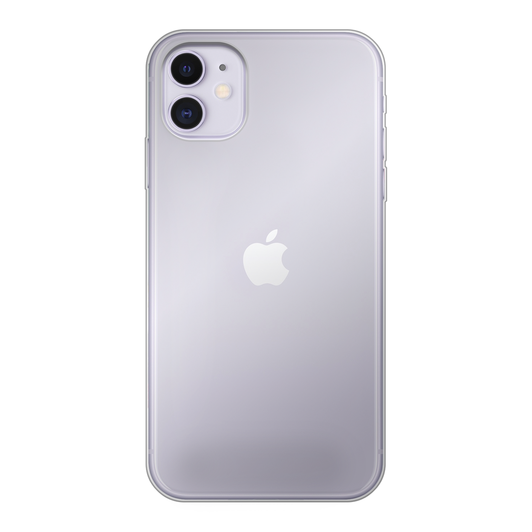 Apple iPhone 11 Zachte case (achterkant bedrukt, transparant)