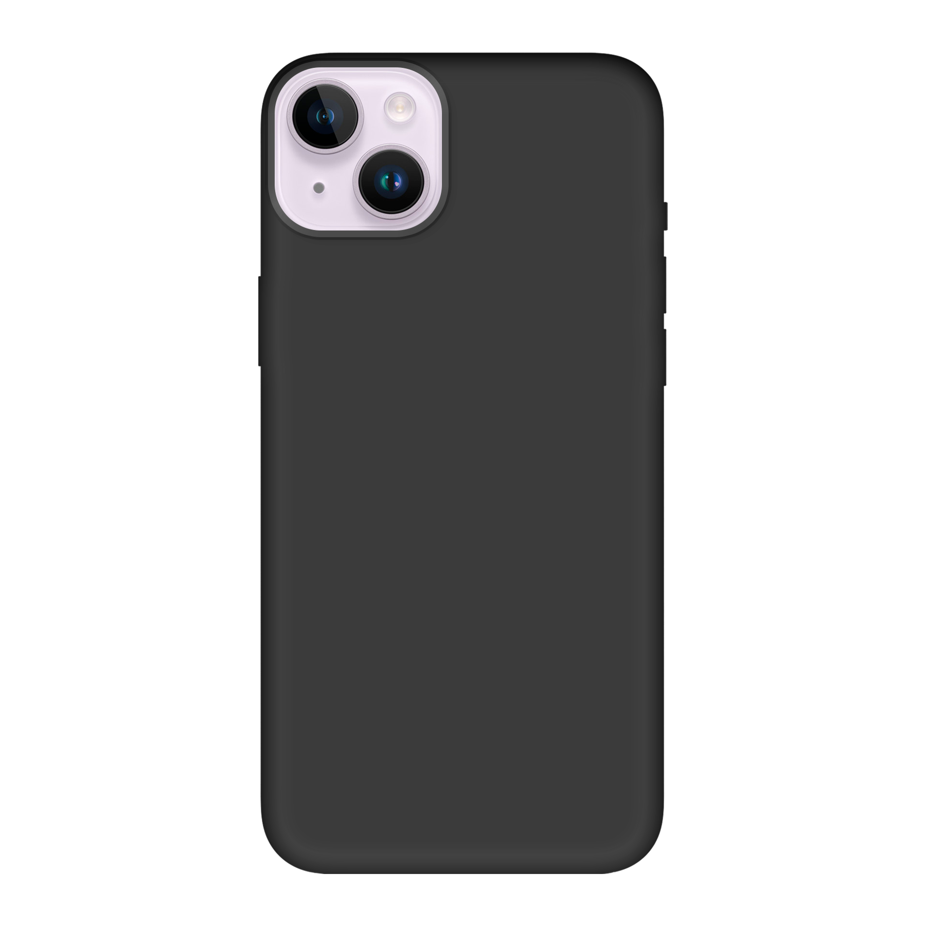 Apple iPhone 14 Plus Biologisch afbreekbaar hoesje (achterkant bedrukt, zwart)