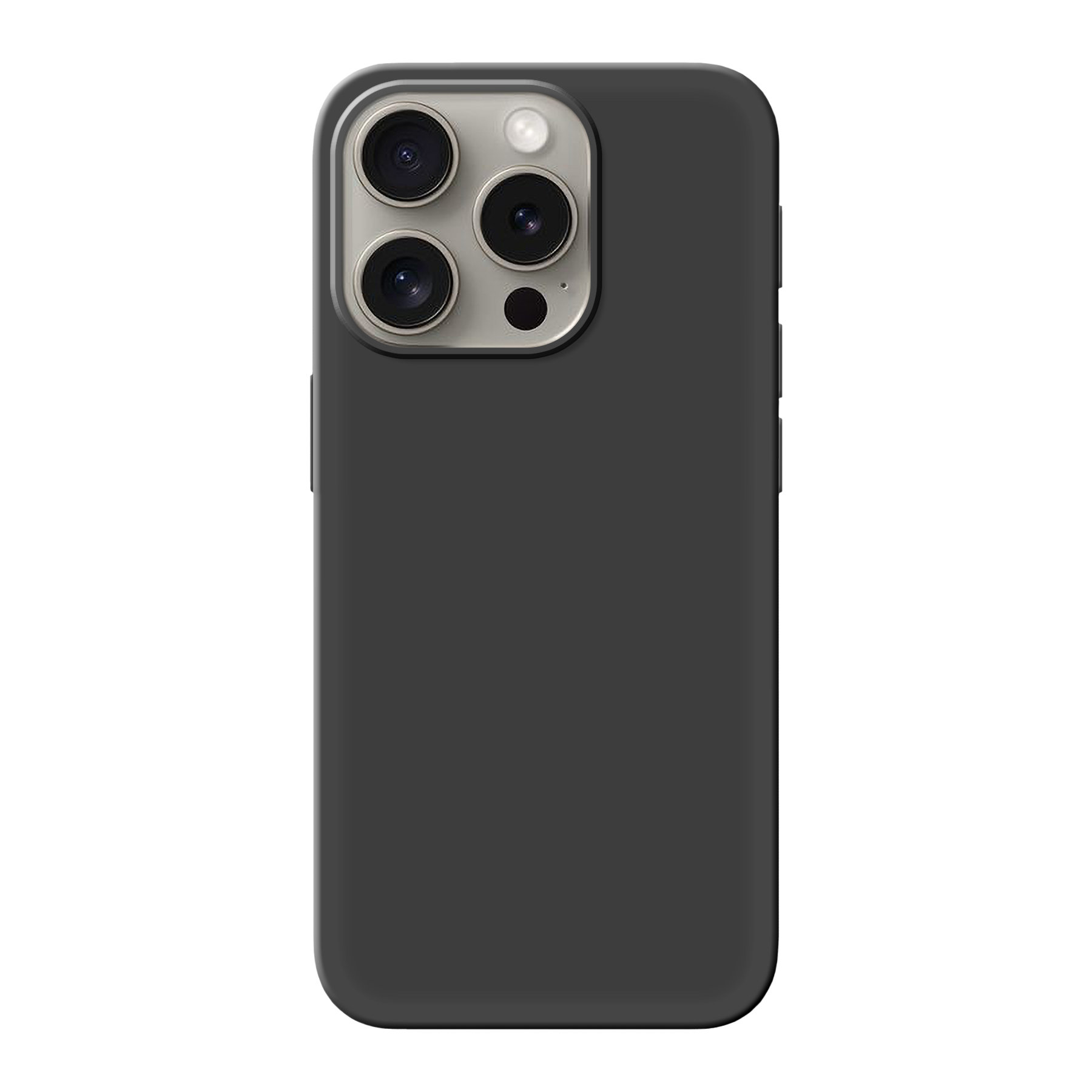Apple iPhone 16 Pro Biologisch afbreekbaar hoesje (achterkant bedrukt, zwart)