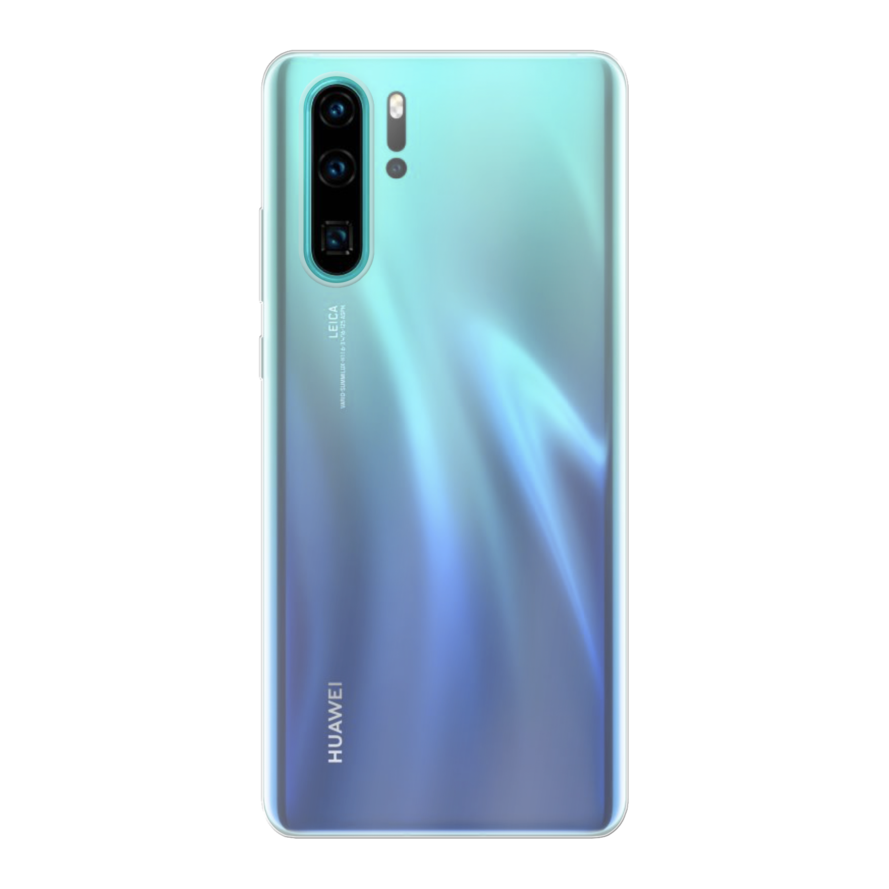 Huawei P30 Zachte hoes (achterkant bedrukt, transparant)
