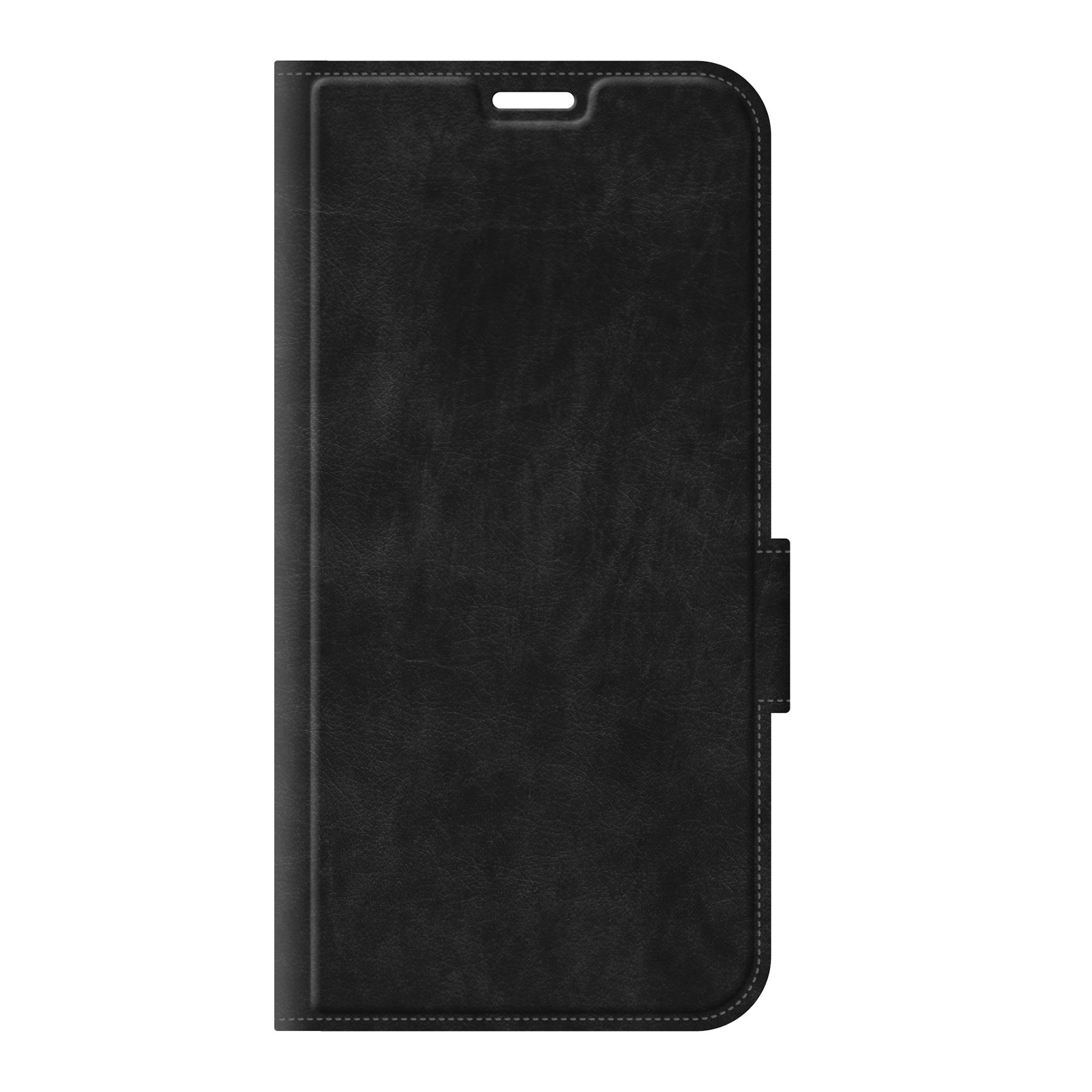Apple iPhone 16e Wallet hoesje (voorzijde bedrukt, zwart)