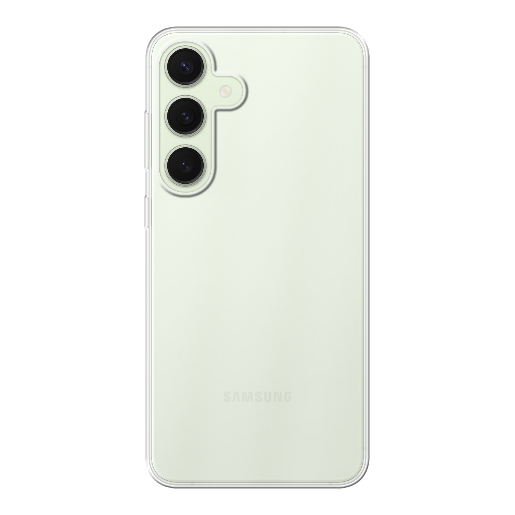 Samsung Galaxy S25 Plus Zachte hoes (achterkant bedrukt, transparant)