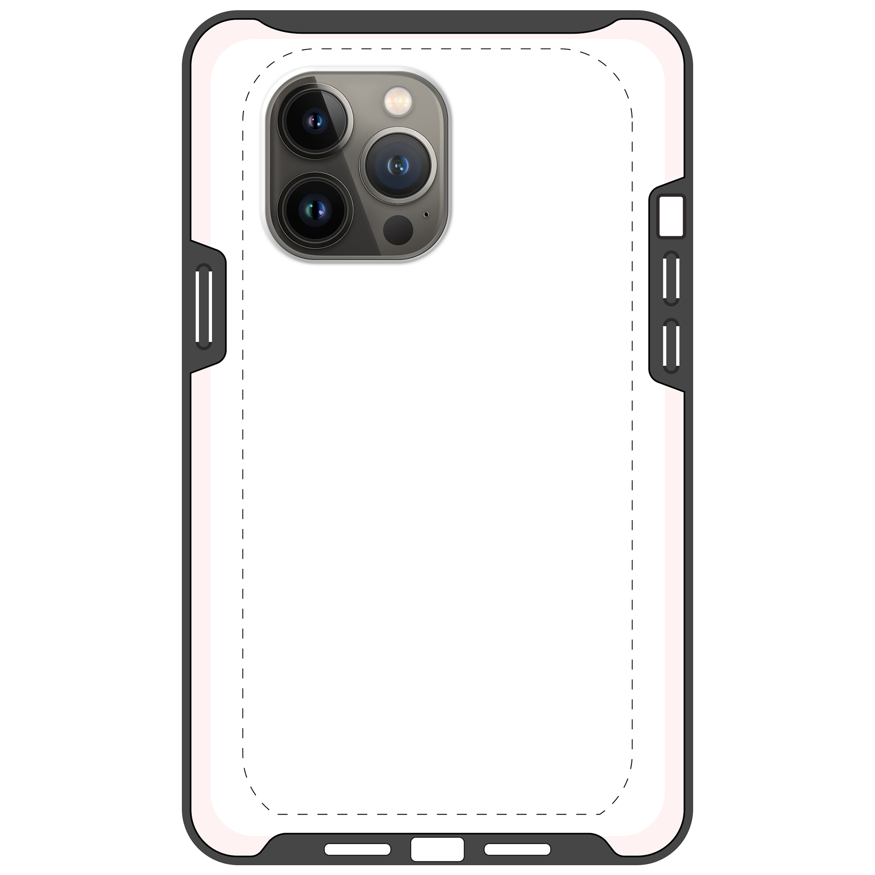 Apple iPhone 13 Pro Max Tough case (volledig bedrukt, zwarte inzet)