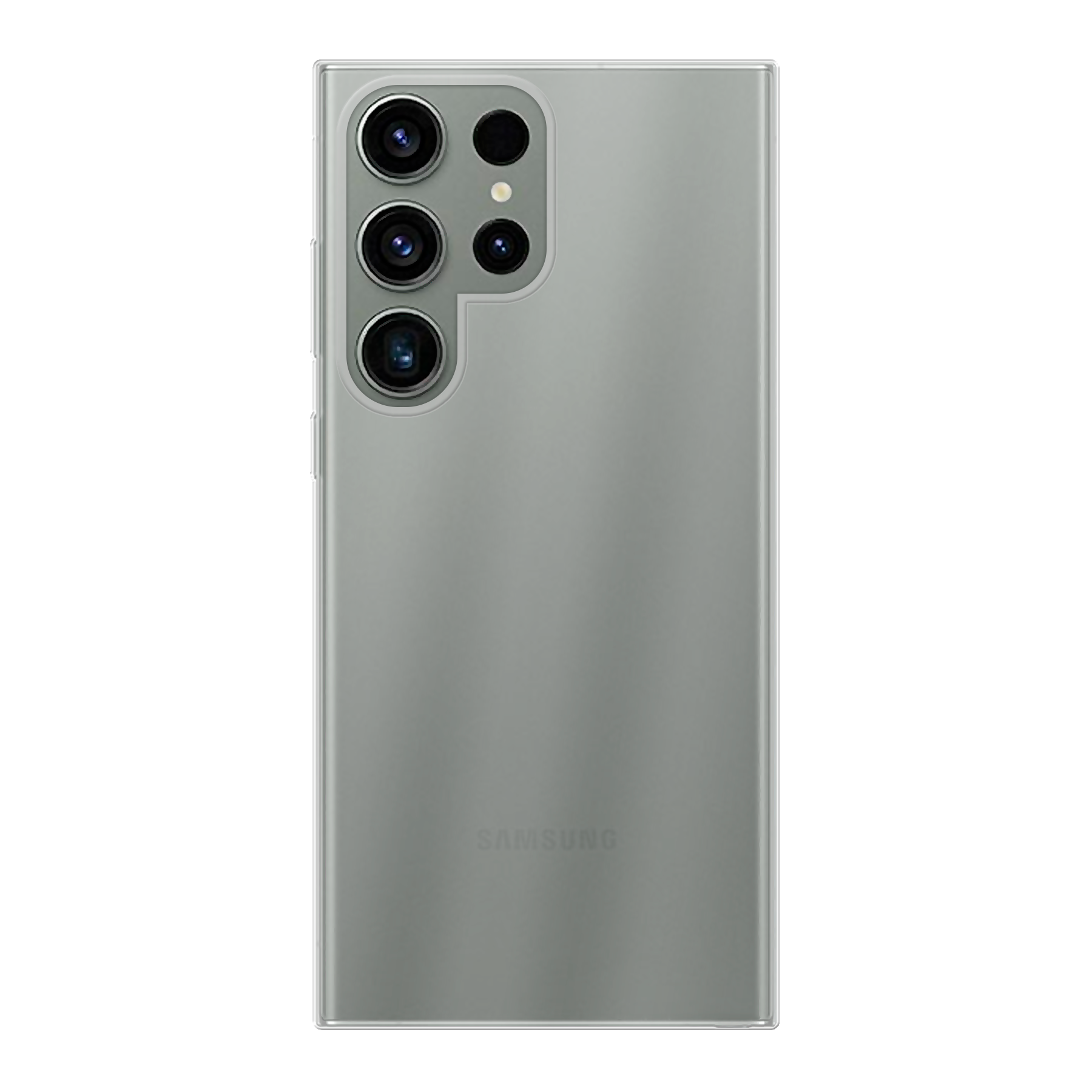 Samsung Galaxy S23 Ultra Soft hoesje (achterkant bedrukt, transparant)
