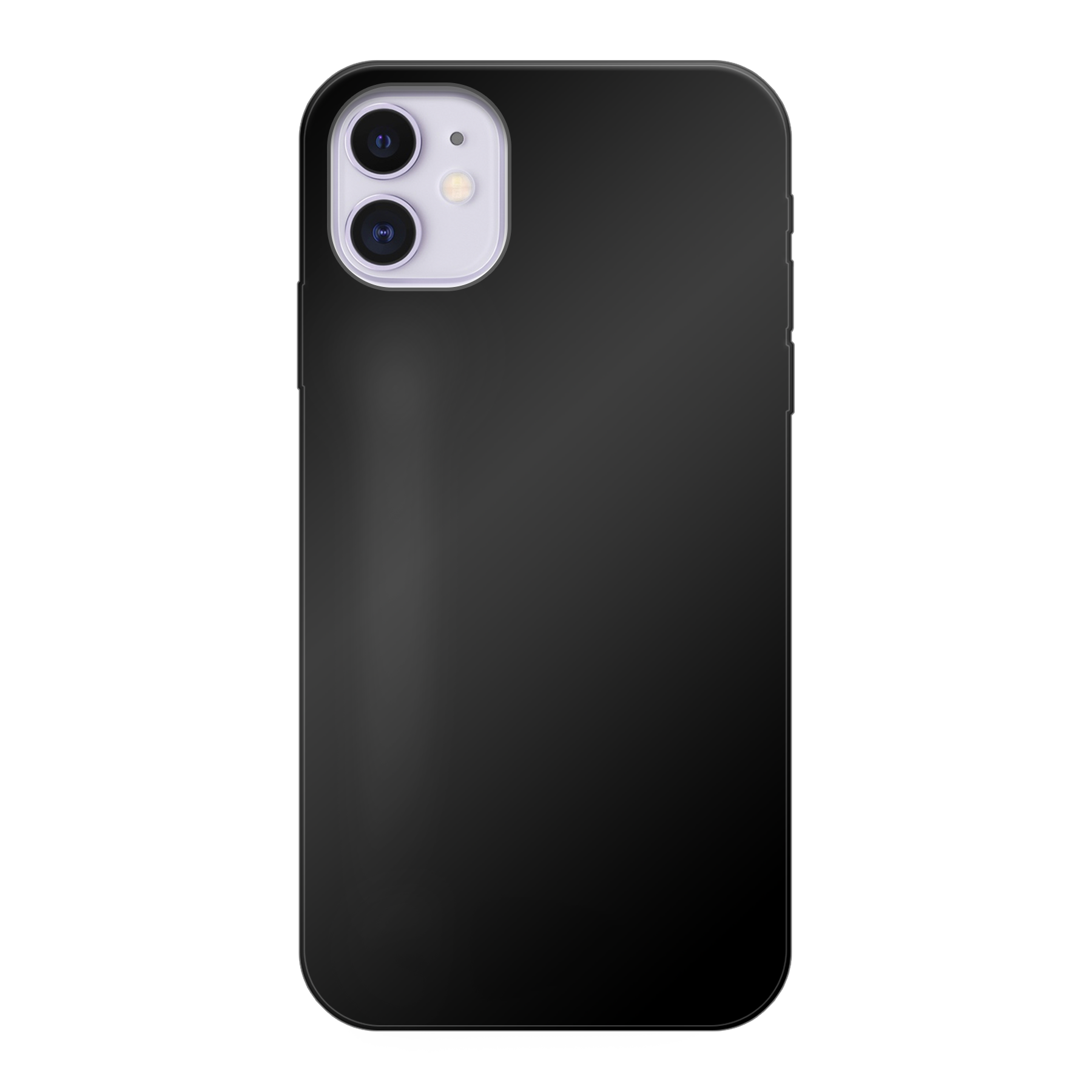 Apple iPhone 11 Zachte case (achterkant bedrukt, zwart)
