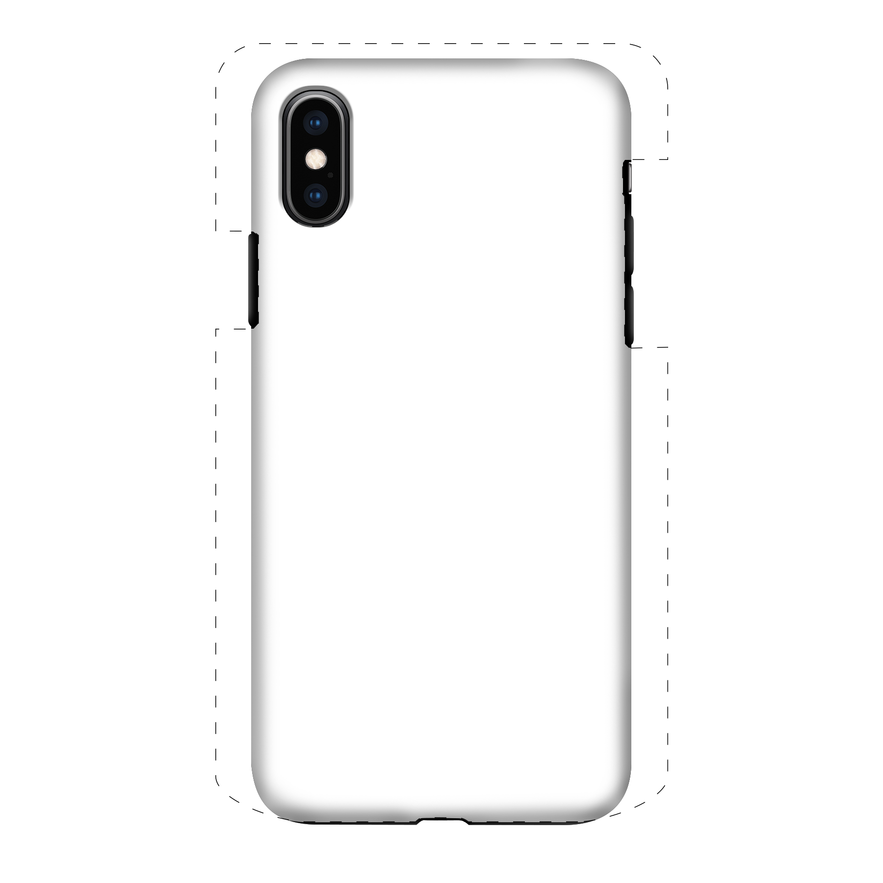 Apple iPhone X / Xs Tough case (volledig bedrukt, zwarte inzet)