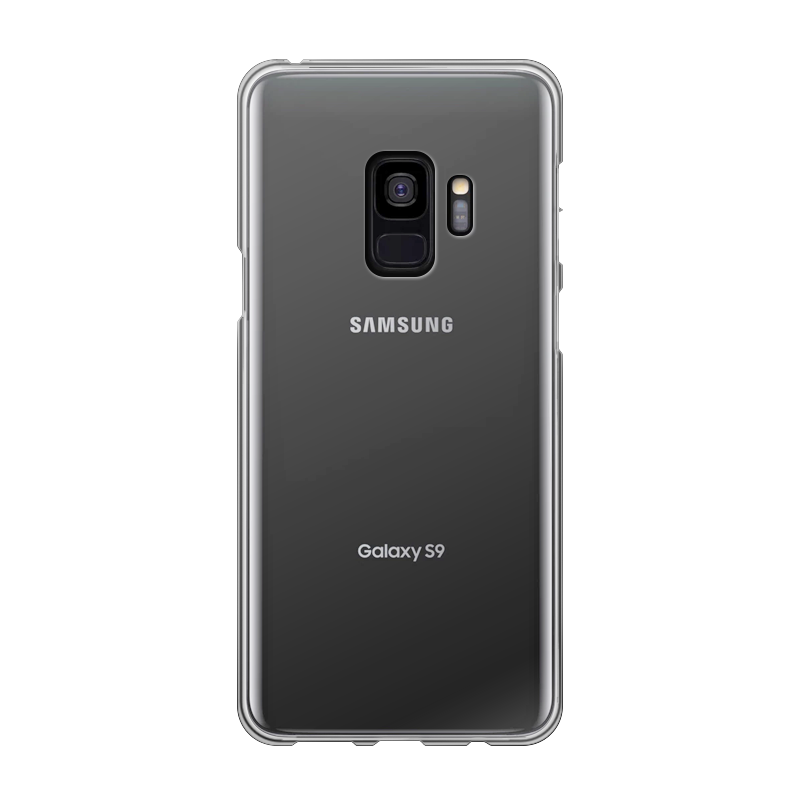 Samsung Galaxy S9 Zachte hoes (achterkant bedrukt, transparant)