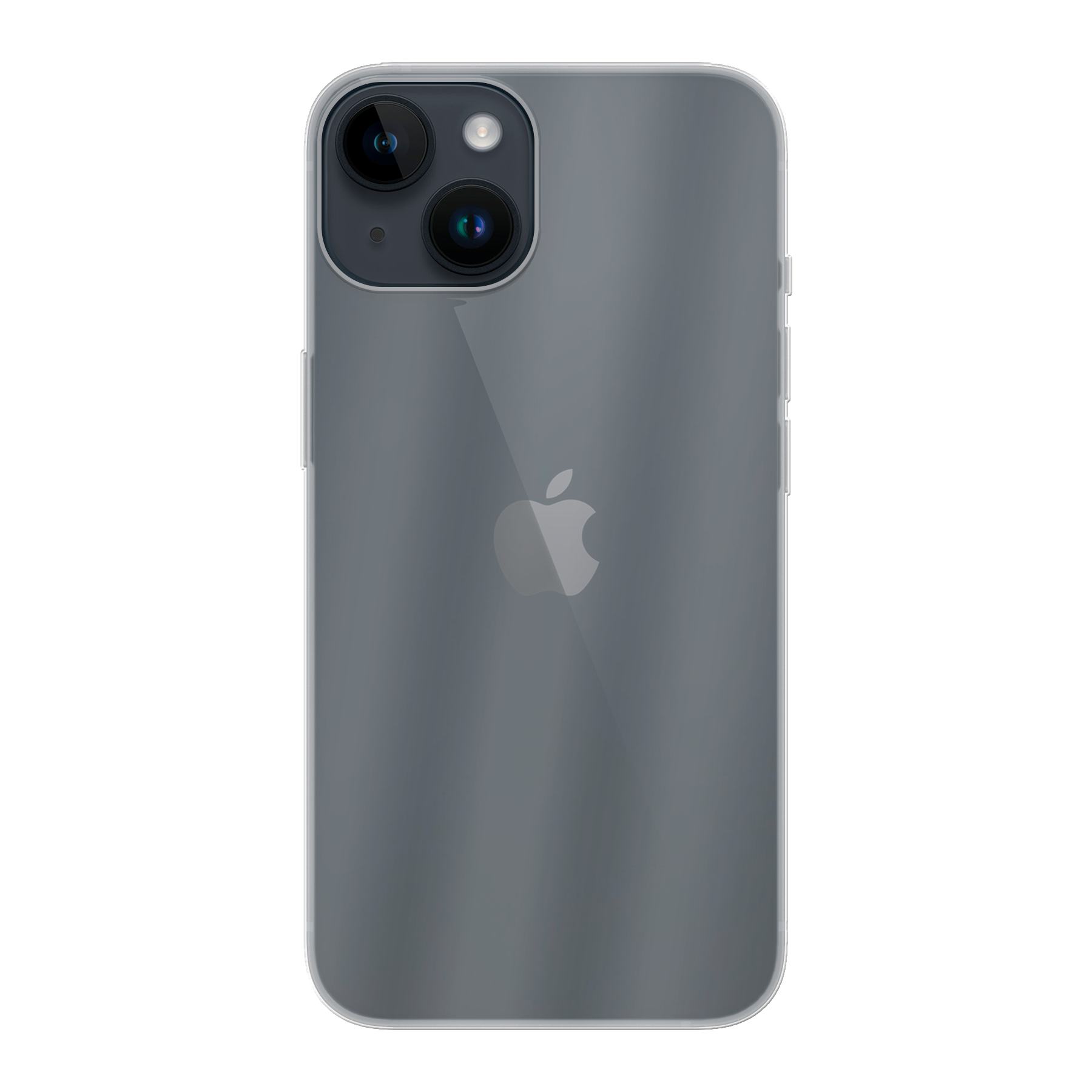 Apple iPhone 14 Zachte hoes (achterkant bedrukt, transparant)
