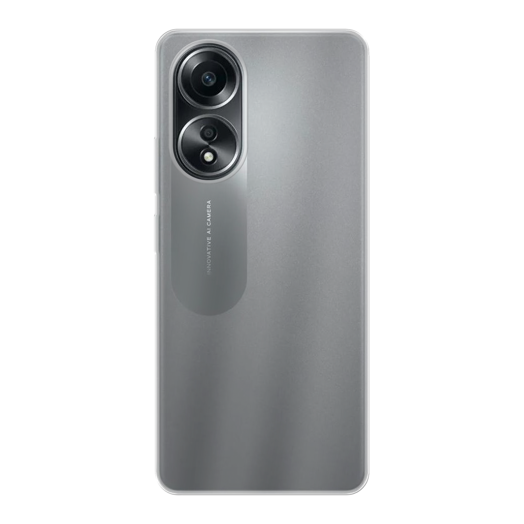 Oppo A58 4G Zachte case (achterkant bedrukt, transparant)