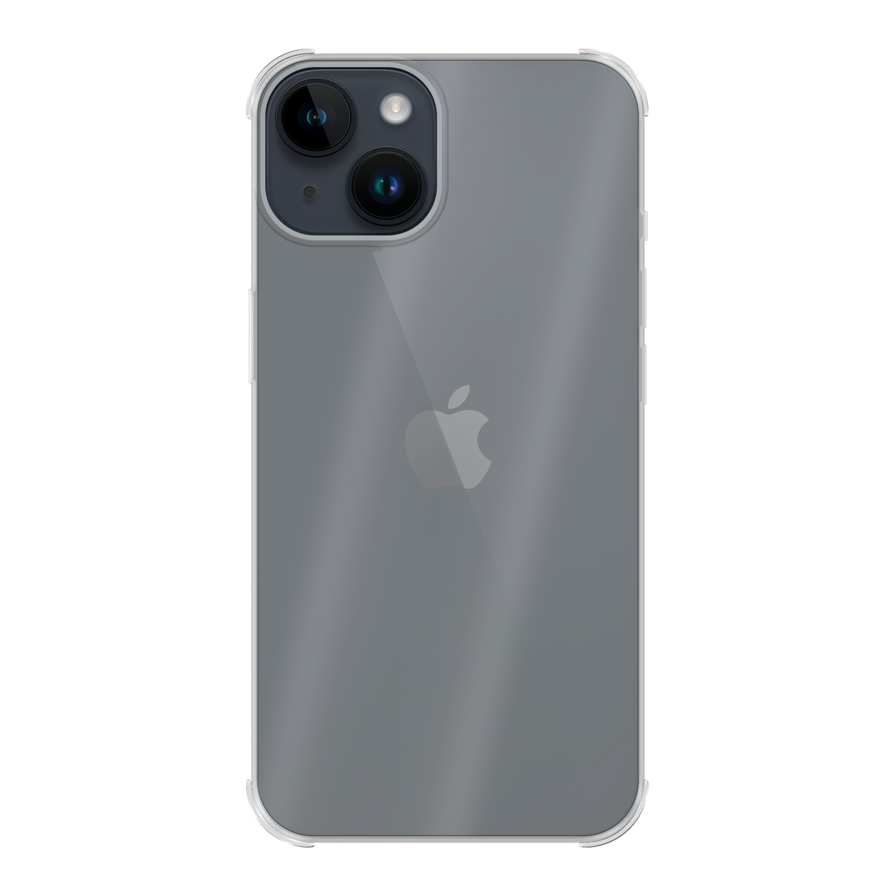 Apple iPhone 14 Bumper case (achterkant bedrukt, transparant)