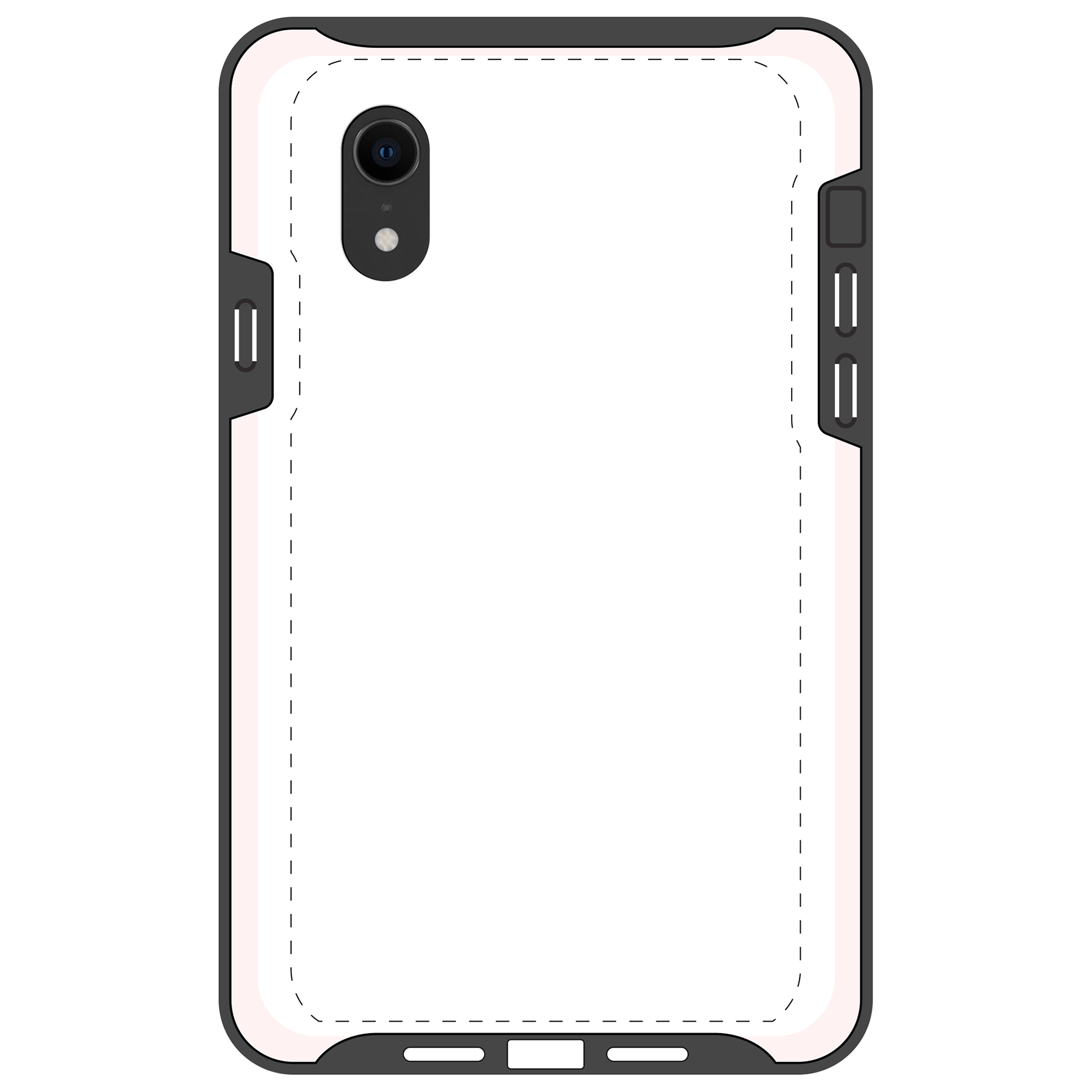 Apple iPhone Xr Tough case (volledig bedrukt, zwarte inzet)