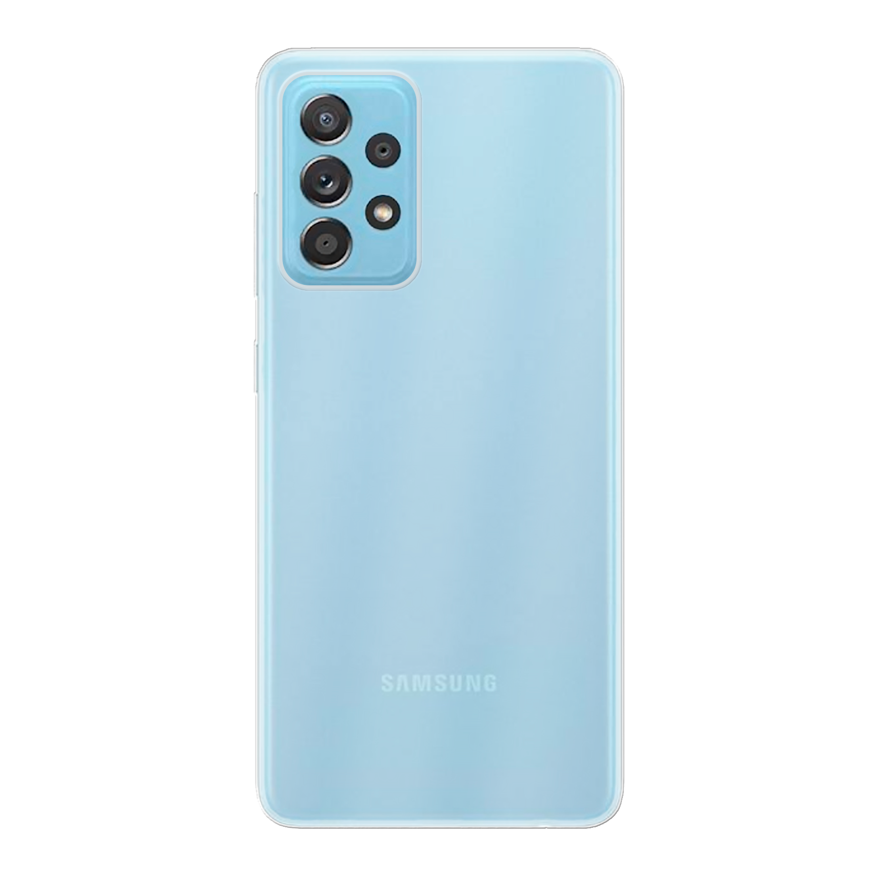 Samsung Galaxy A73 5G Zachte hoes (achterkant bedrukt, transparant)