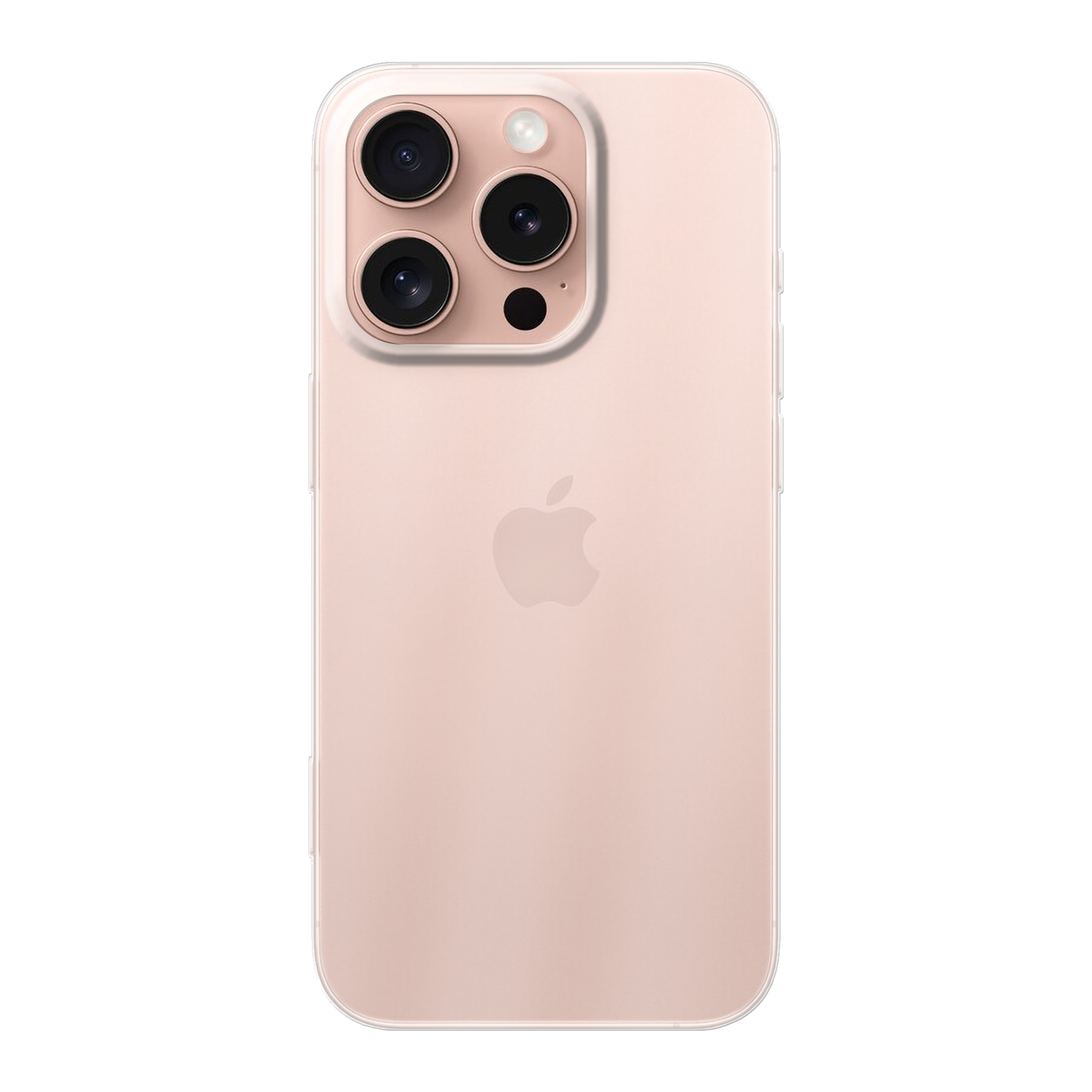 Apple iPhone 16 Pro Zachte hoes (achterkant bedrukt, transparant)