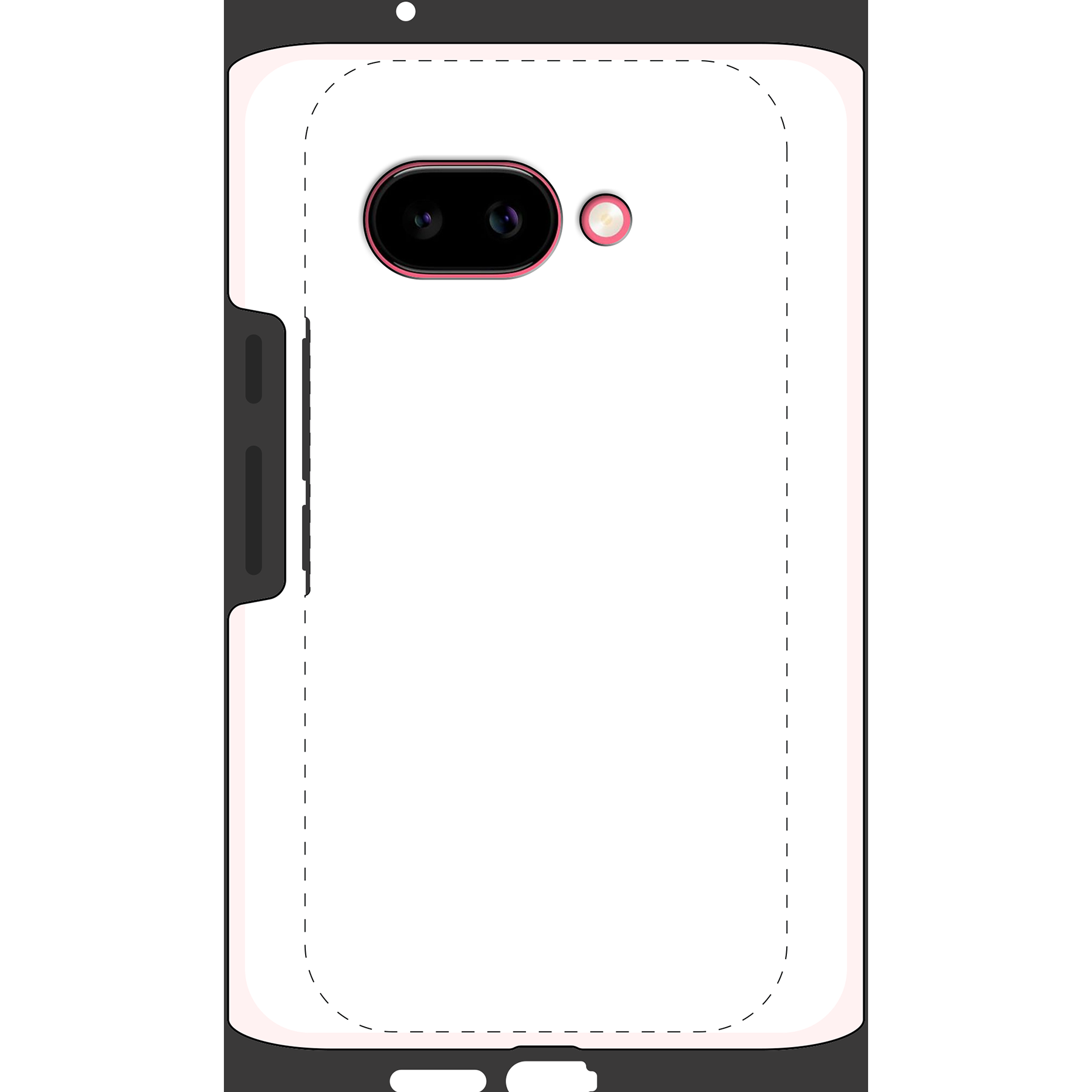 Google Pixel 9A Tough case (volledig bedrukt, zwarte inzet)