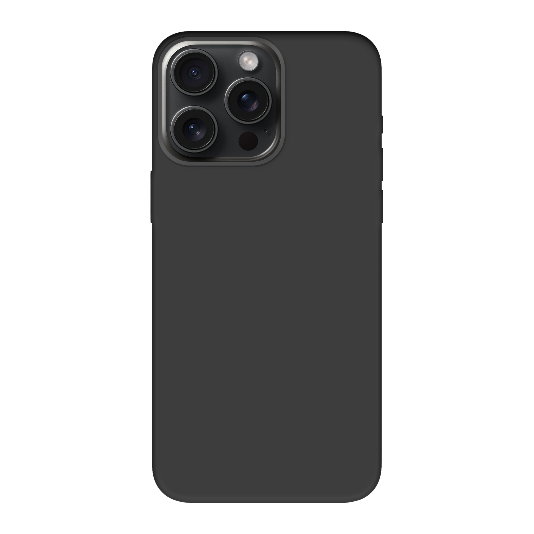 Apple iPhone 15 Pro Biologisch afbreekbaar hoesje (achterkant bedrukt, zwart)