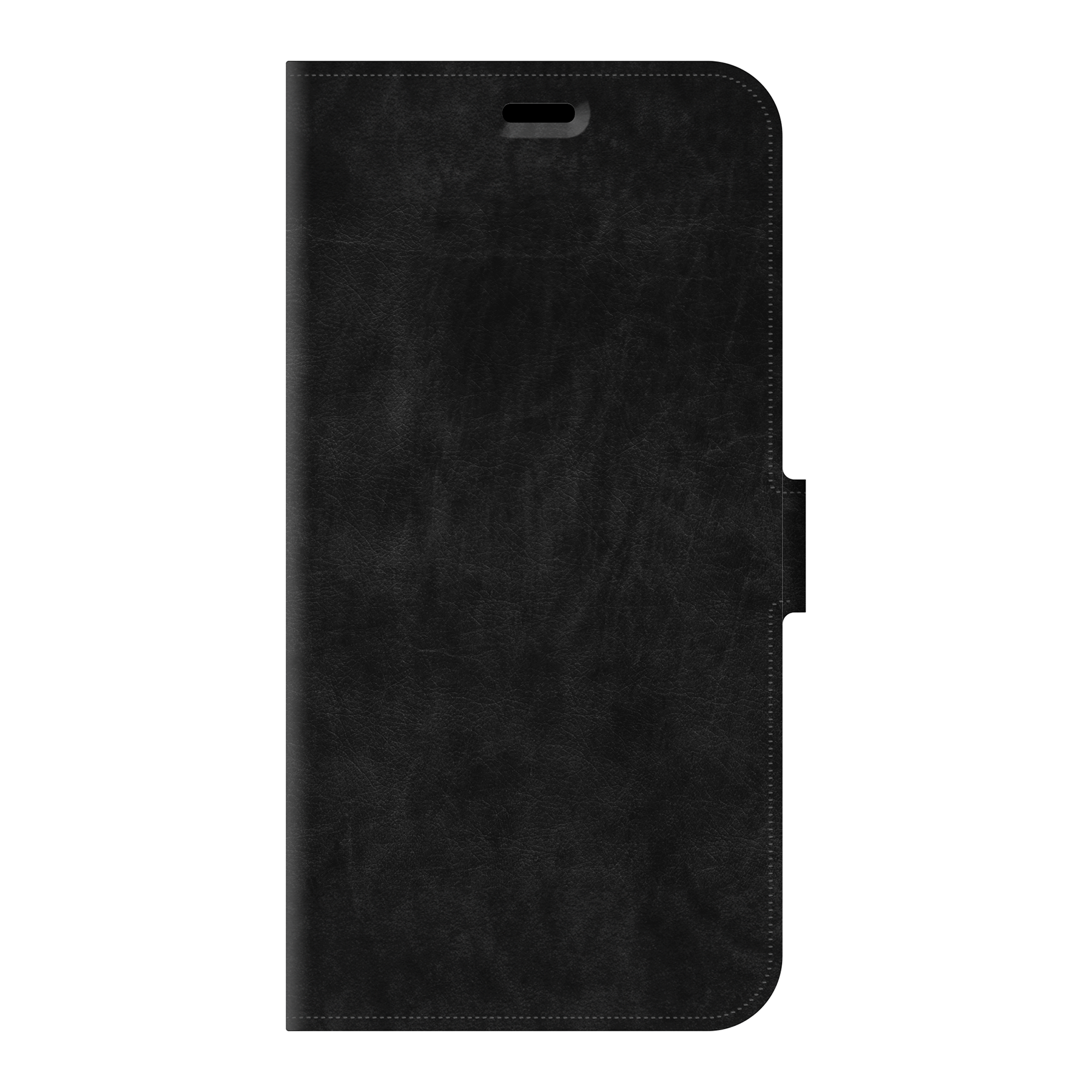 Apple iPhone 15 Plus Wallet hoesje (voorzijde bedrukt, zwart)