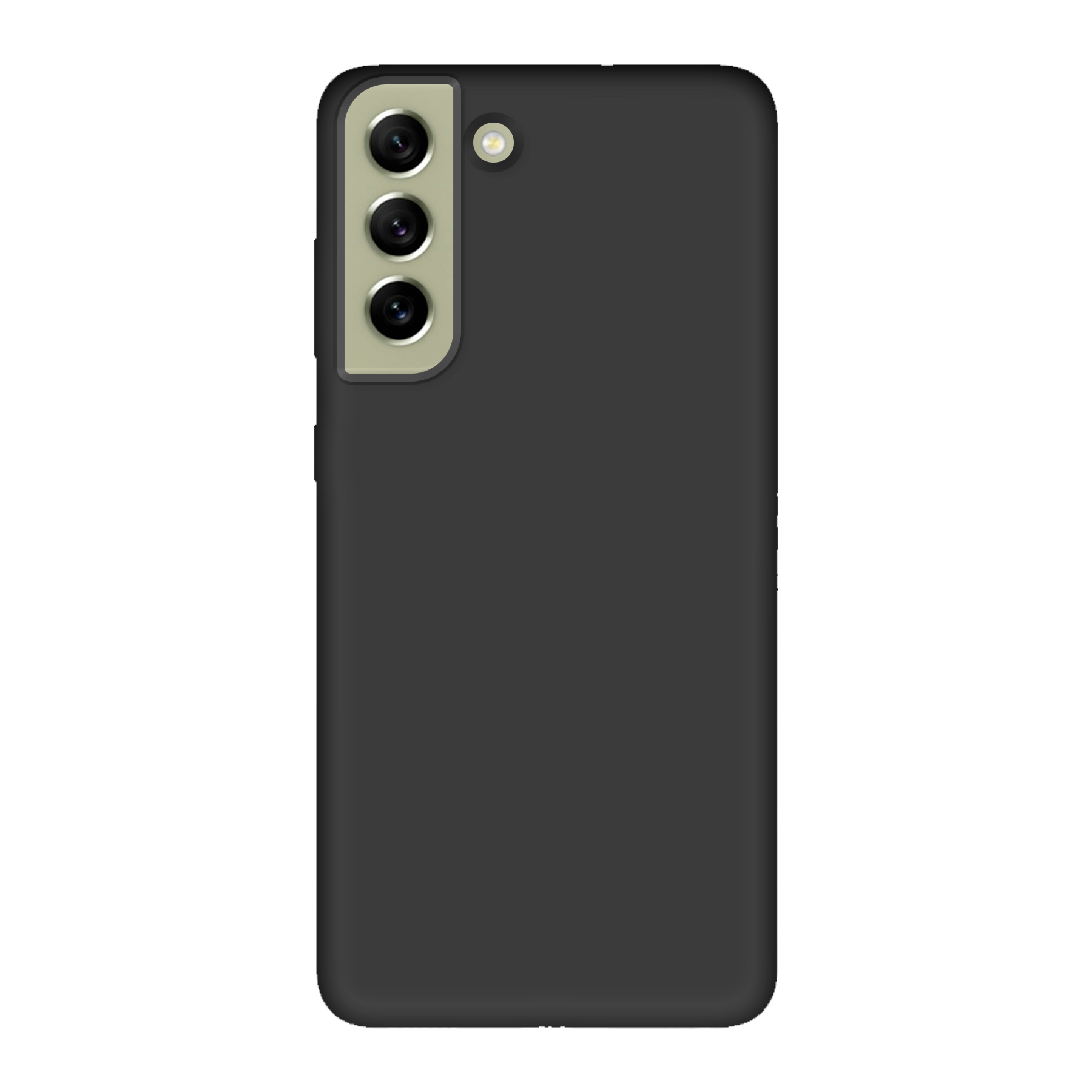 Samsung Galaxy S21 FE Biologisch afbreekbaar hoesje (achterkant bedrukt, zwart)