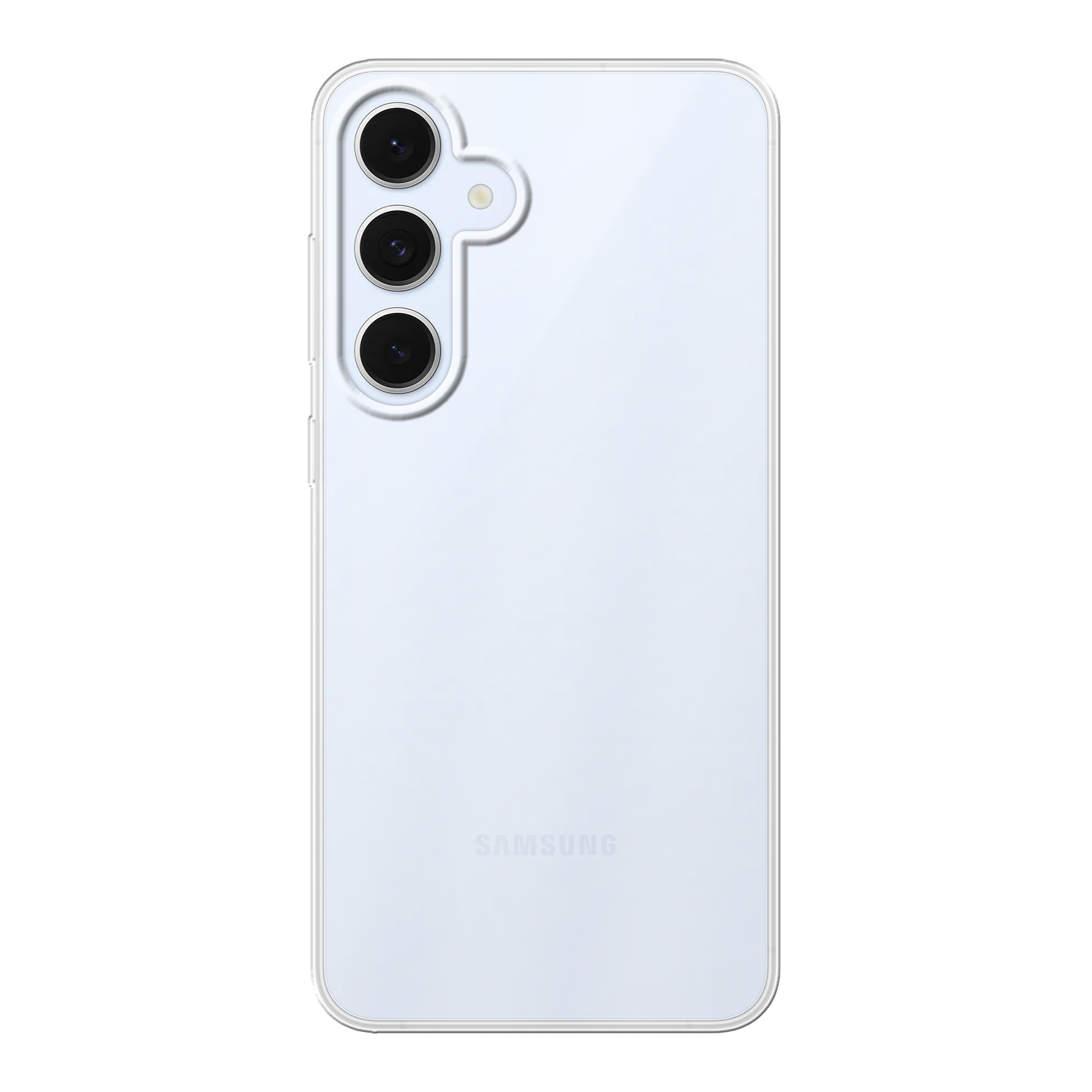 Samsung Galaxy S24 FE Zachte hoes (achterkant bedrukt, transparant)
