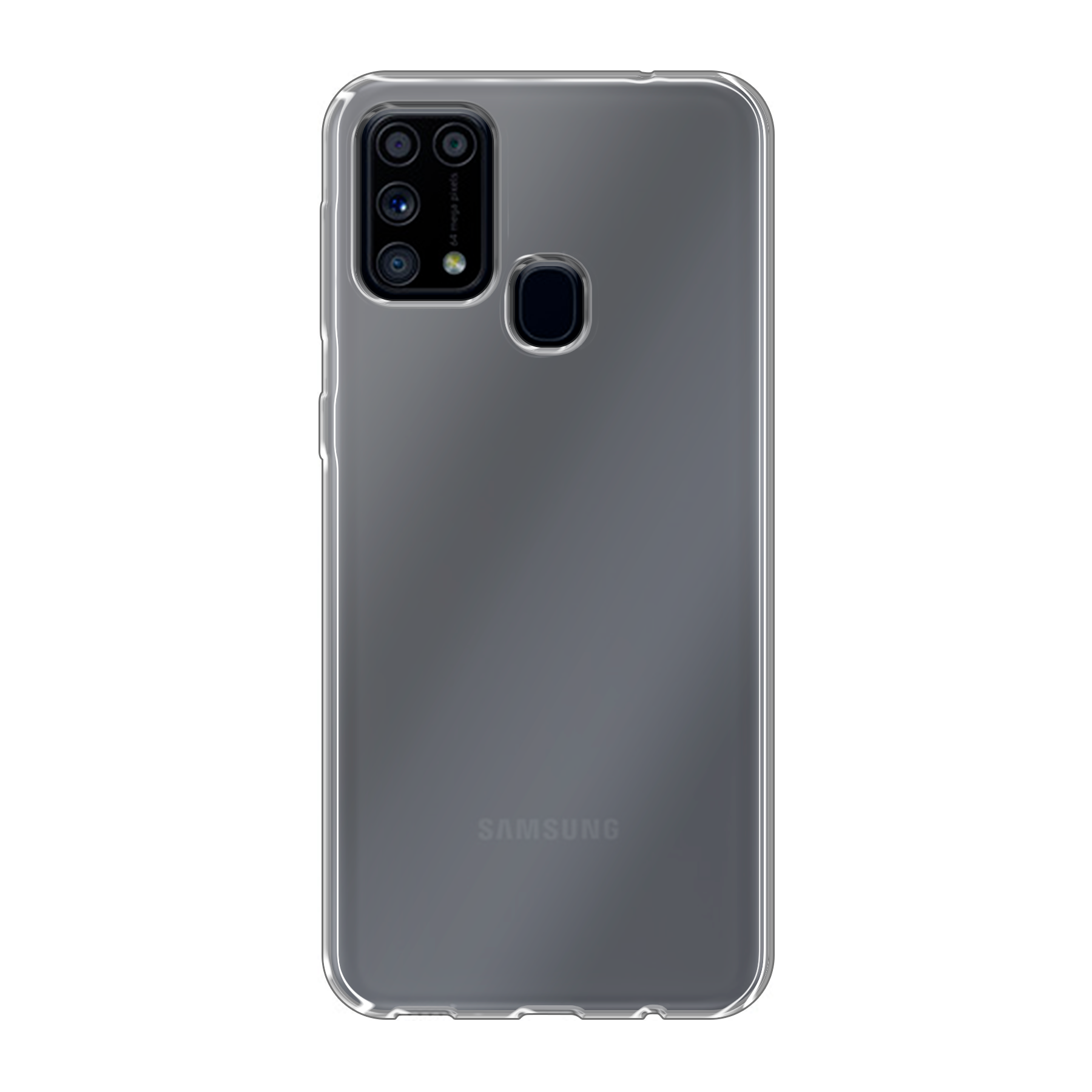 Samsung Galaxy M31 Zachte hoes (achterkant bedrukt, transparant)