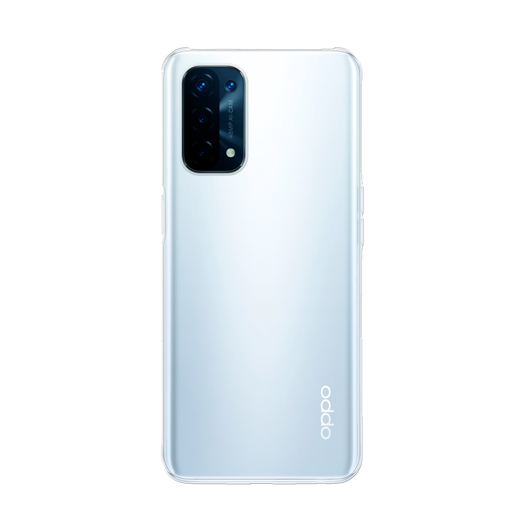 Oppo A74 5G / A93 5G Zachte case (achterkant bedrukt, transparant)