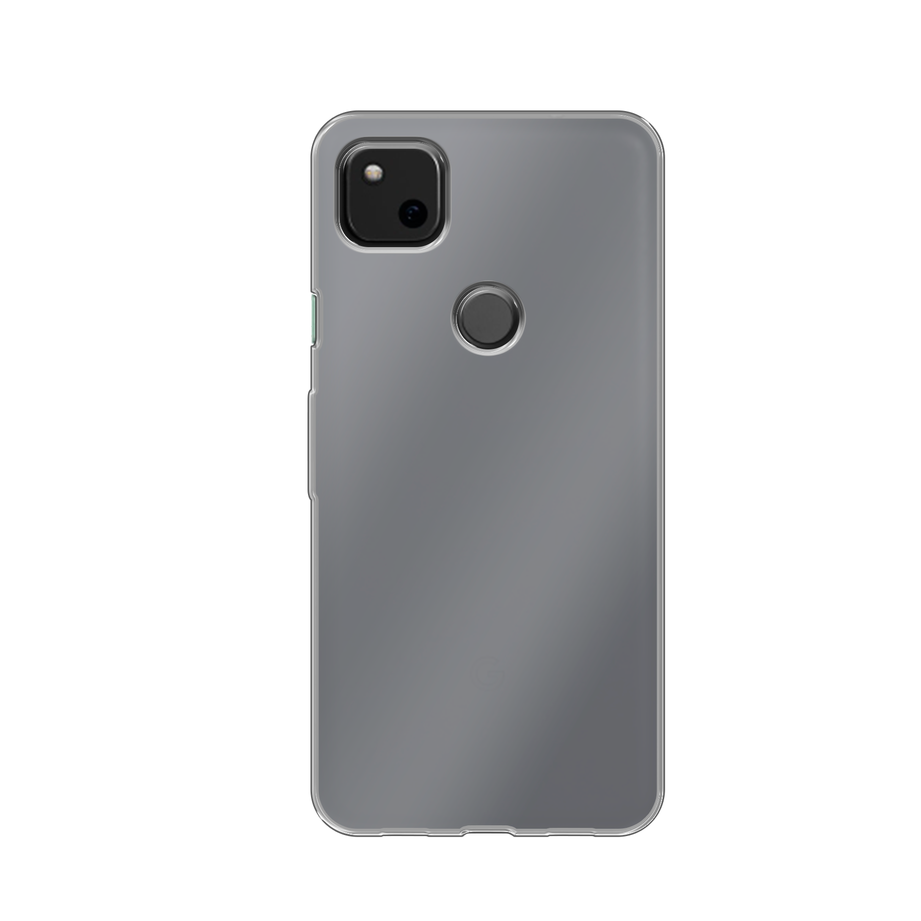 Google Pixel 4a Zachte hoes (achterkant bedrukt, transparant)