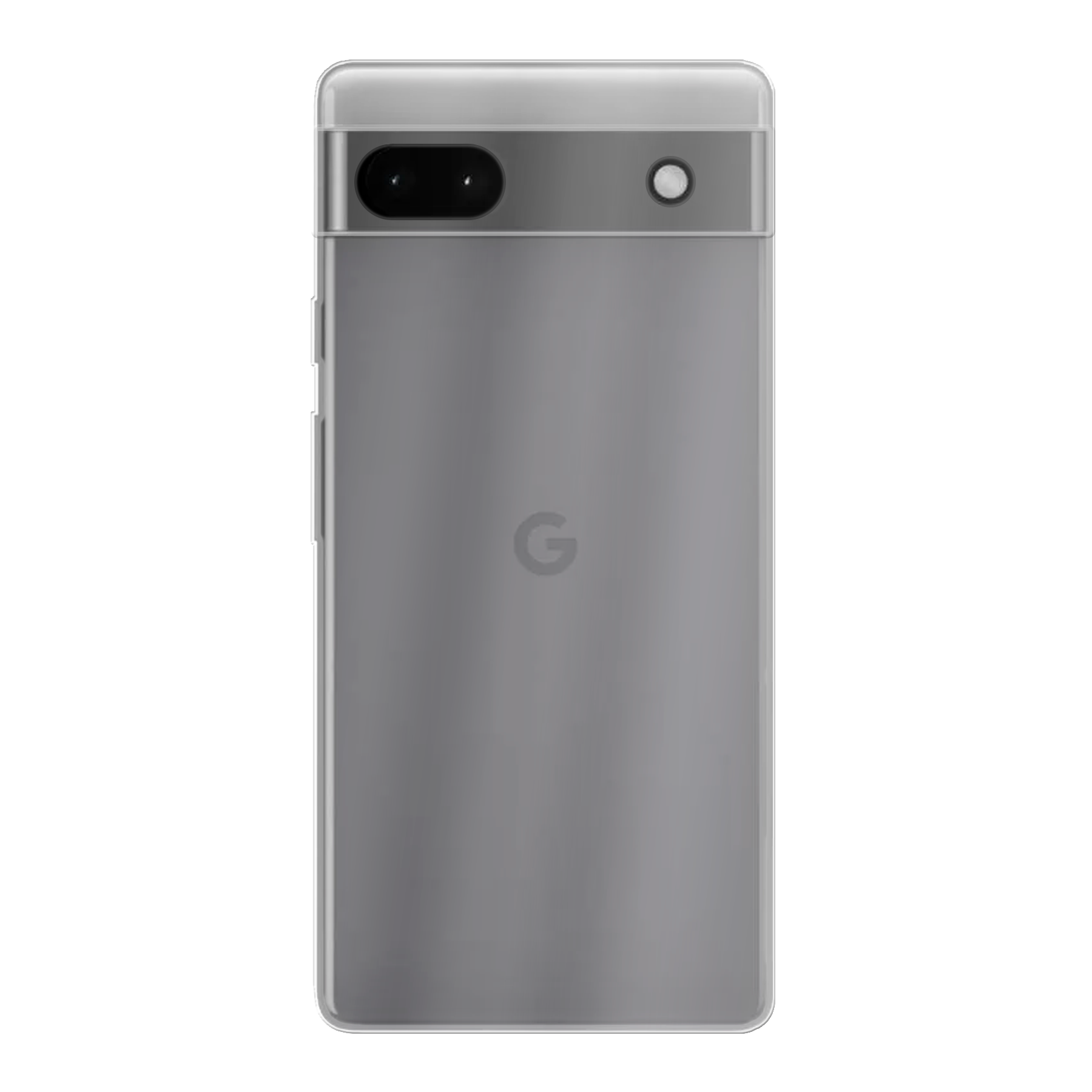 Google Pixel 6a Zachte hoes (achterkant bedrukt, transparant)