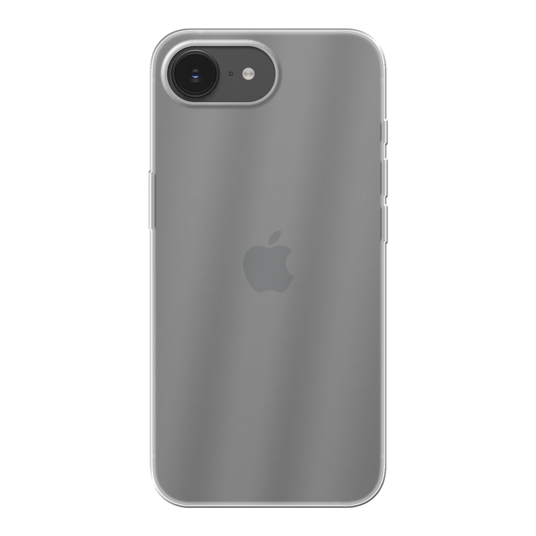 Apple iPhone 16e Zachte case (achterkant bedrukt, transparant)