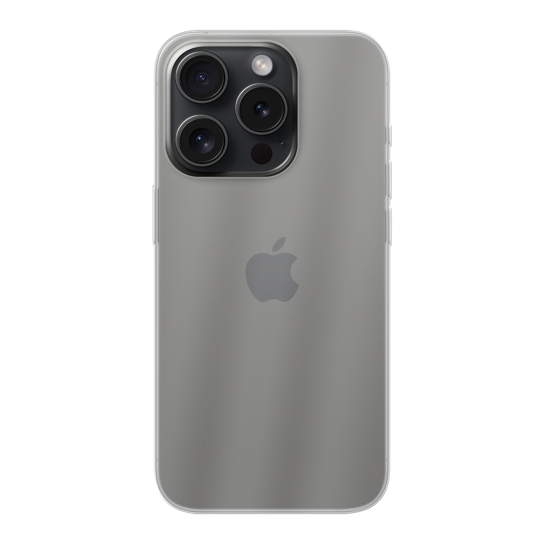 Apple iPhone 15 Pro Zachte hoes (achterkant bedrukt, transparant)