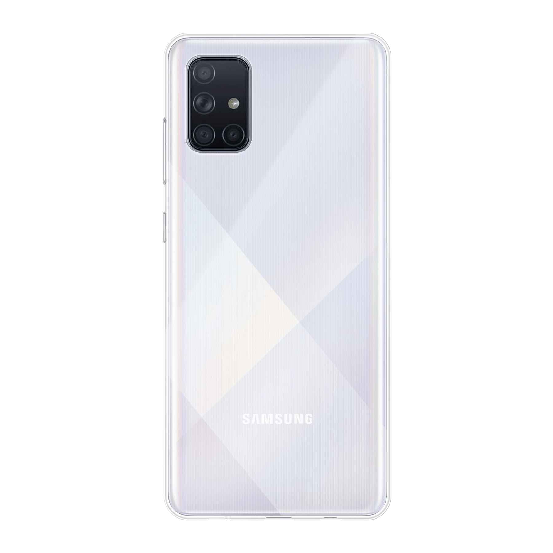 Samsung Galaxy A71 4G Zachte hoes (achterkant bedrukt, transparant)