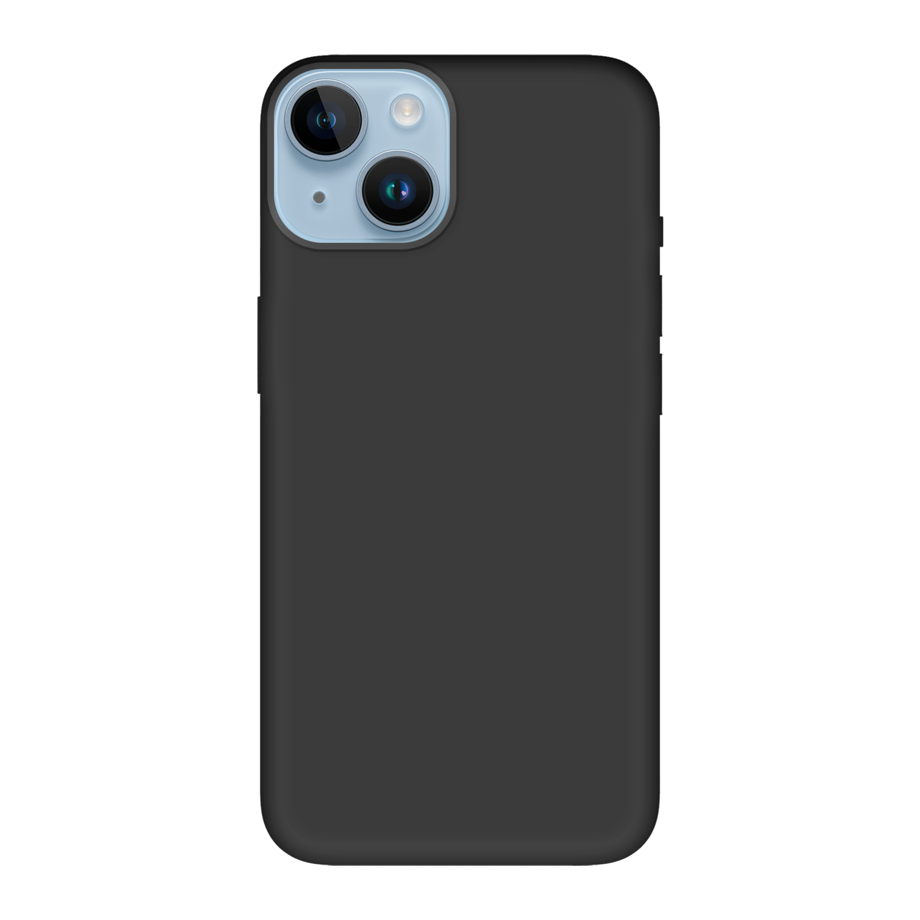 Apple iPhone 14 Biologisch afbreekbaar hoesje (achterkant bedrukt, zwart)