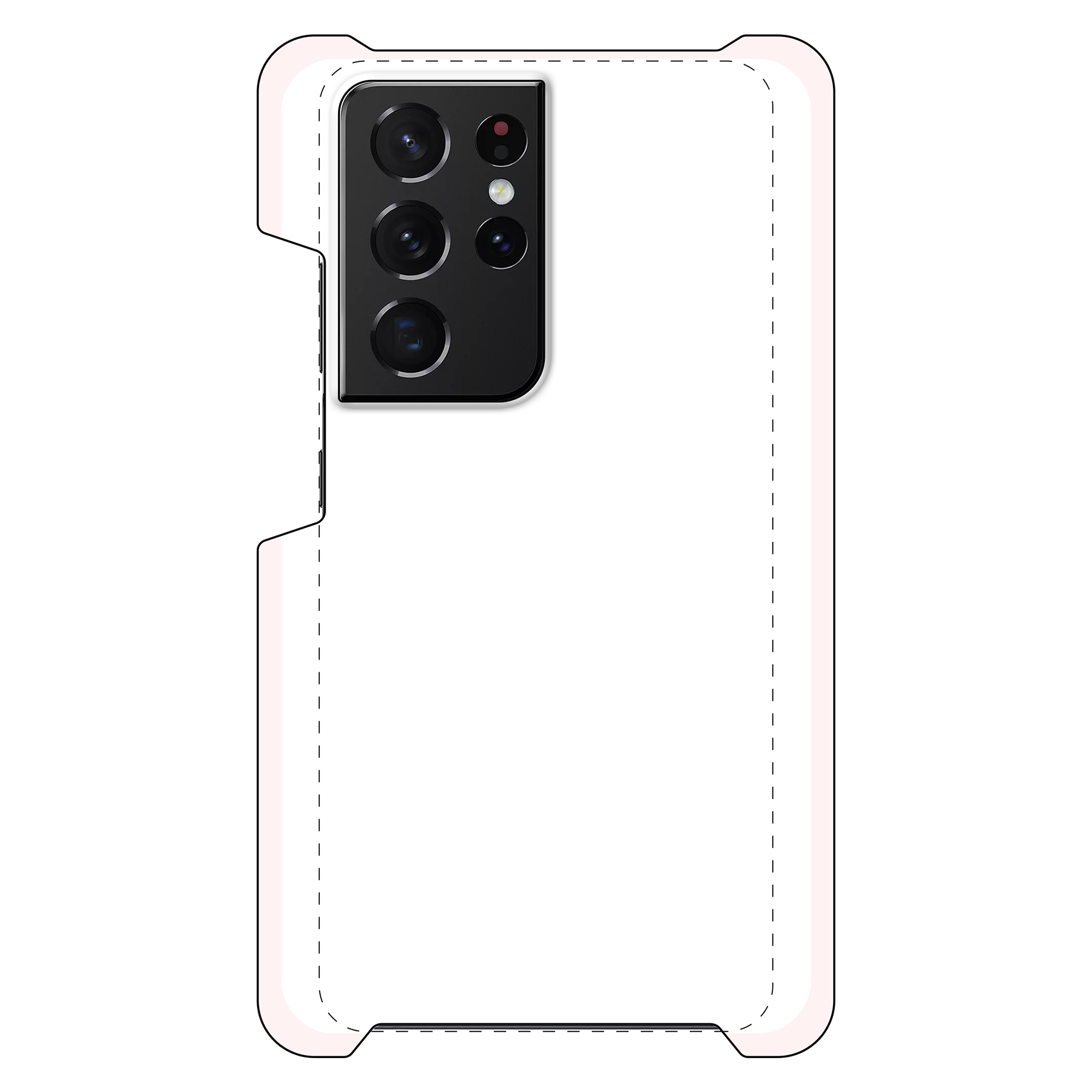 Samsung Galaxy S21 5G Ultra Hard hoesje (volledig bedrukt, glanzend)