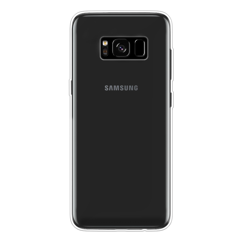 Samsung Galaxy S8 Zachte hoes (achterkant bedrukt, transparant)