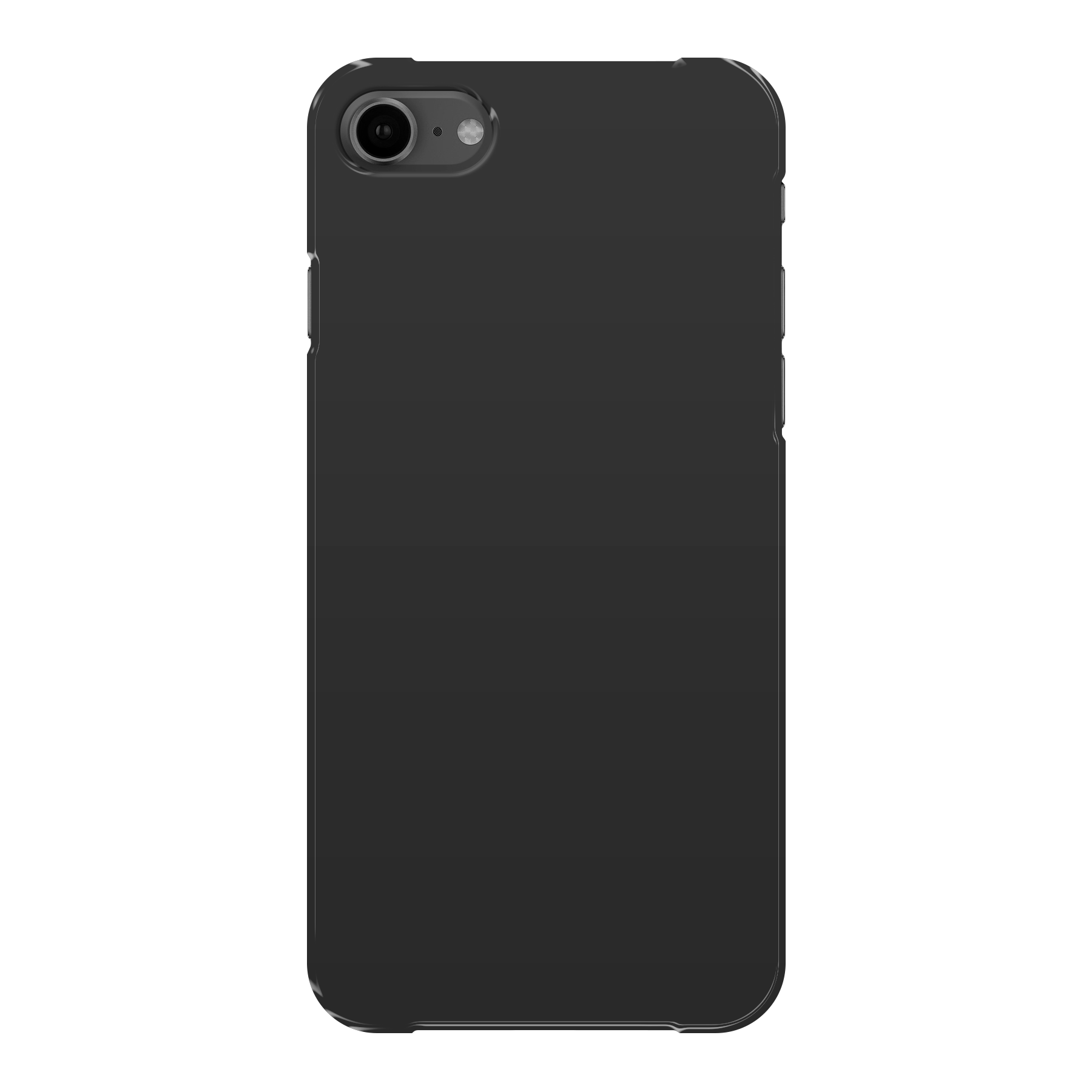 Apple iPhone 7 / 8 / SE (2020) / SE (2022) Hardcase (achterkant bedrukt, zwart)