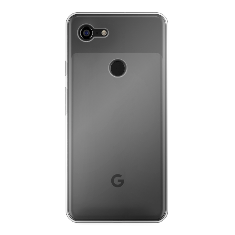 Google Pixel 3 XL Zachte hoes (achterkant bedrukt, transparant)