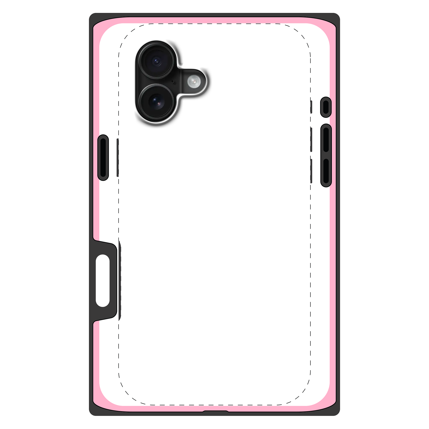 Apple iPhone 16 Plus MagSafe Tough case (volledig bedrukt, zwarte inzet)